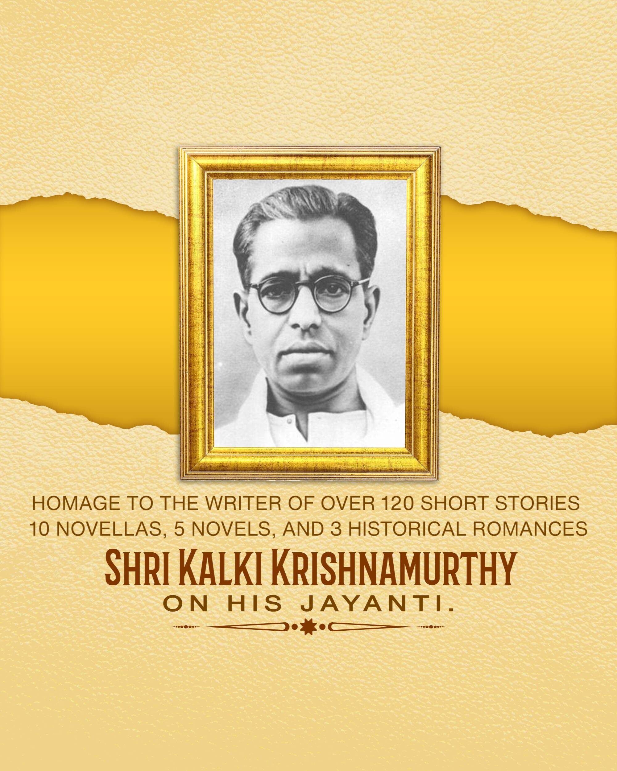 Kalki Krishnamurthy Jayanti