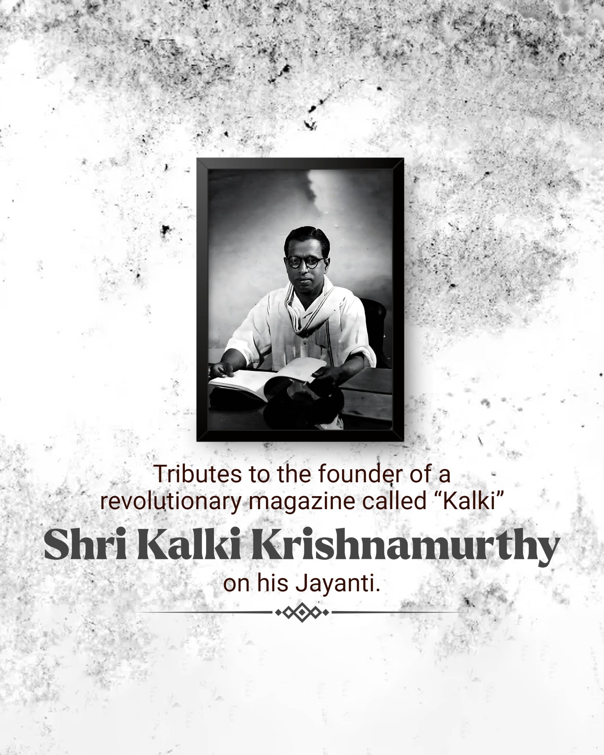 Kalki Krishnamurthy Jayanti