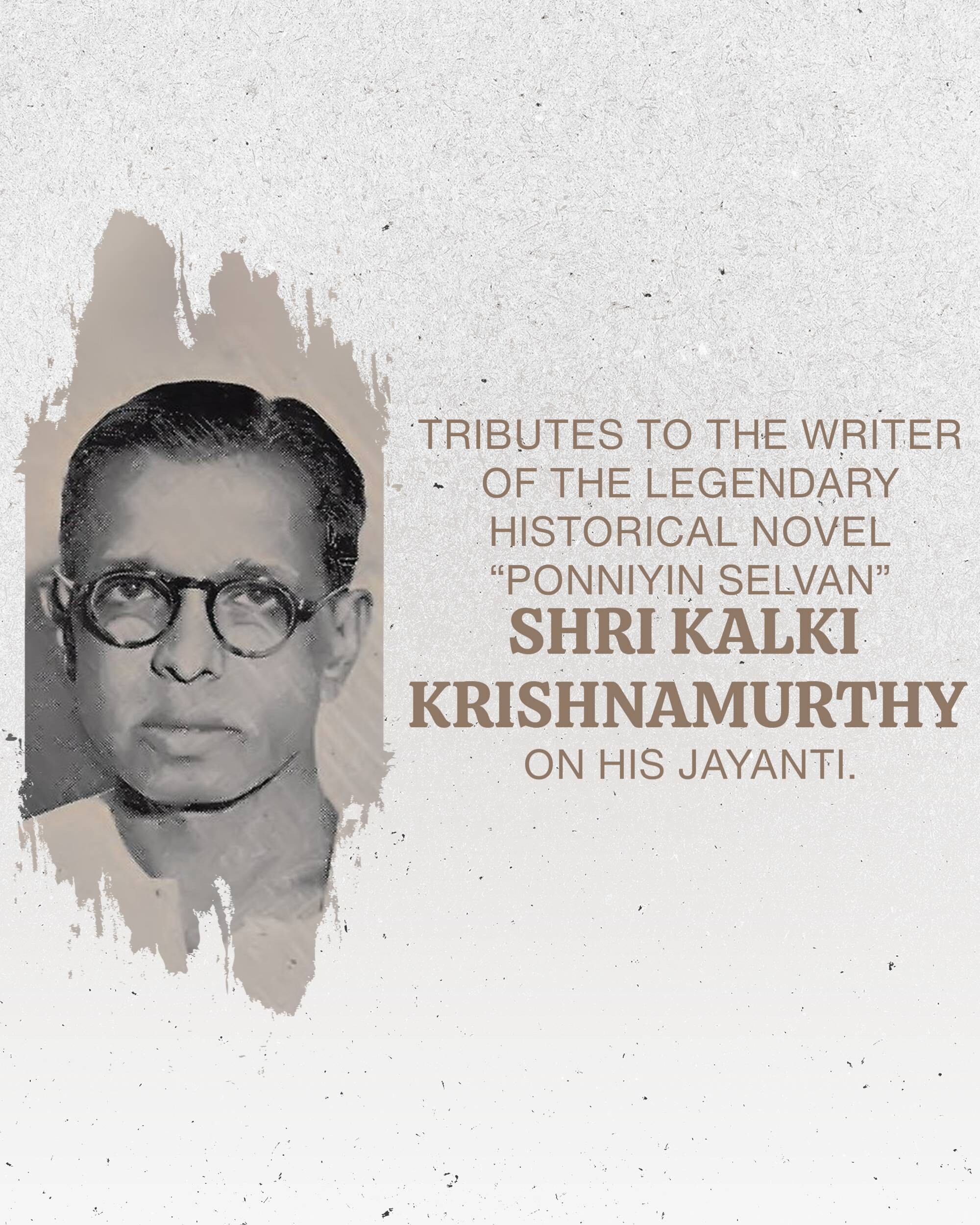 Kalki Krishnamurthy Jayanti