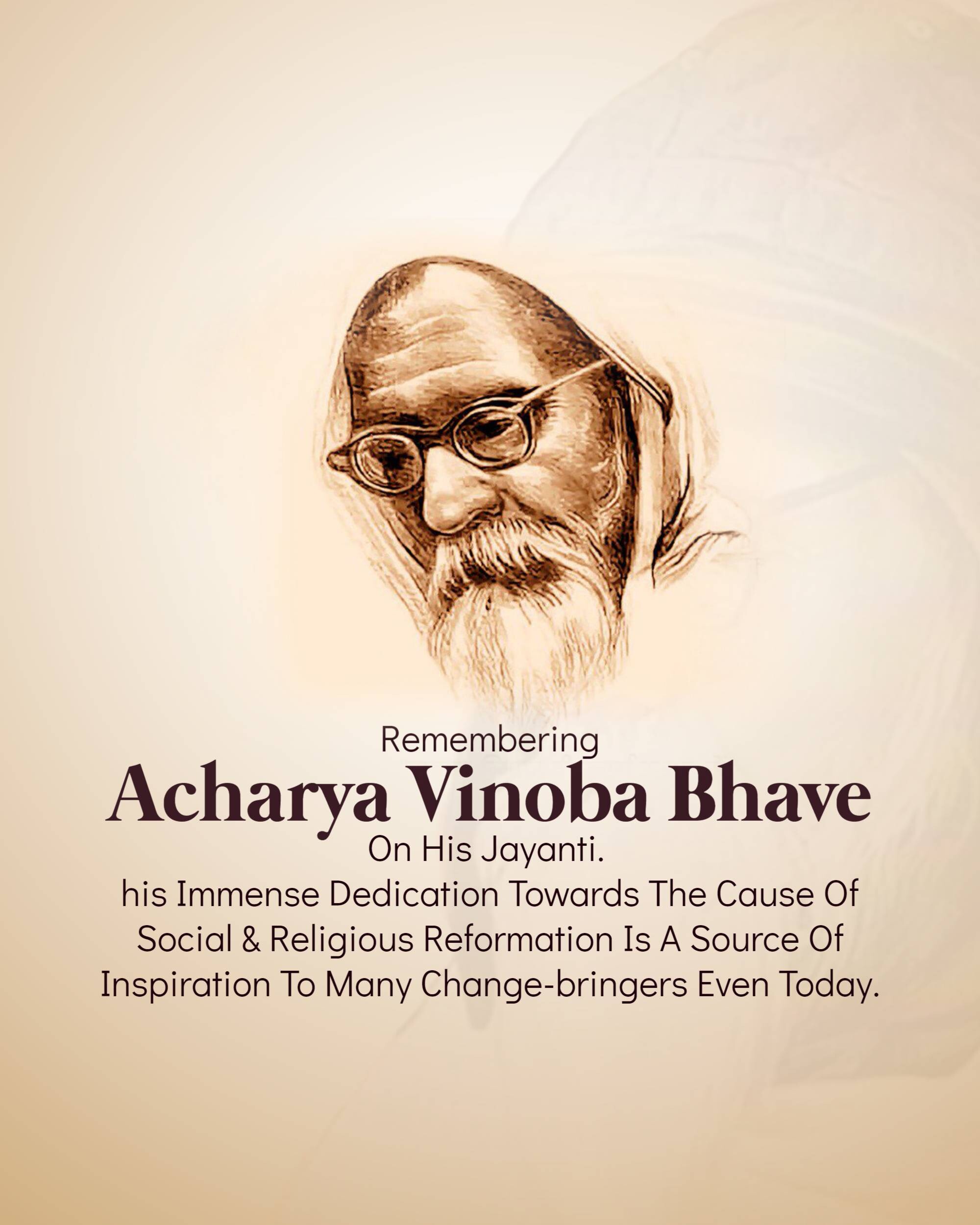 Vinoba Bhave Jayanti
