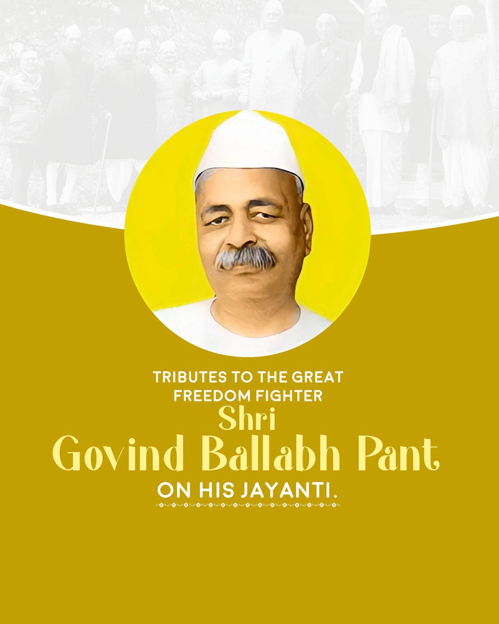 Govind Ballabh Pant Jayanti