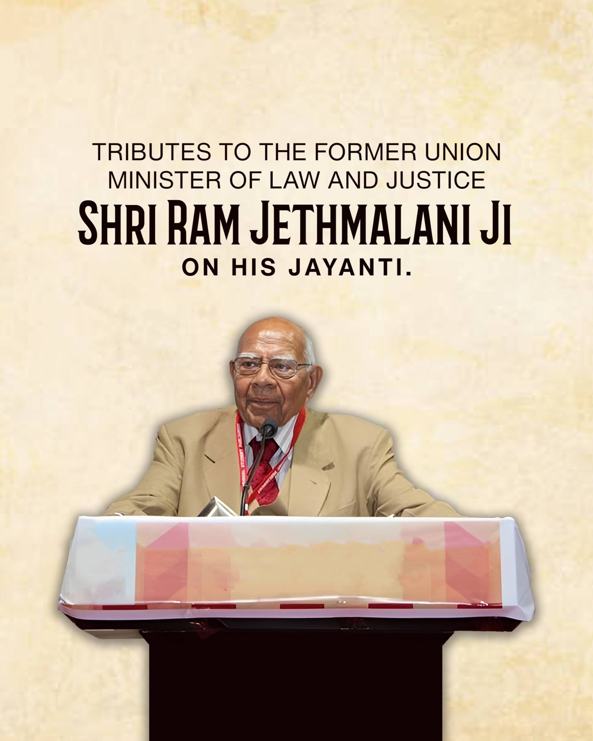 Ram Jethmalani Jayanti
