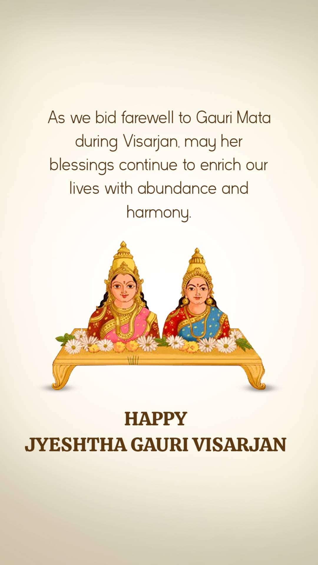 Jyeshtha Gauri Visarjan