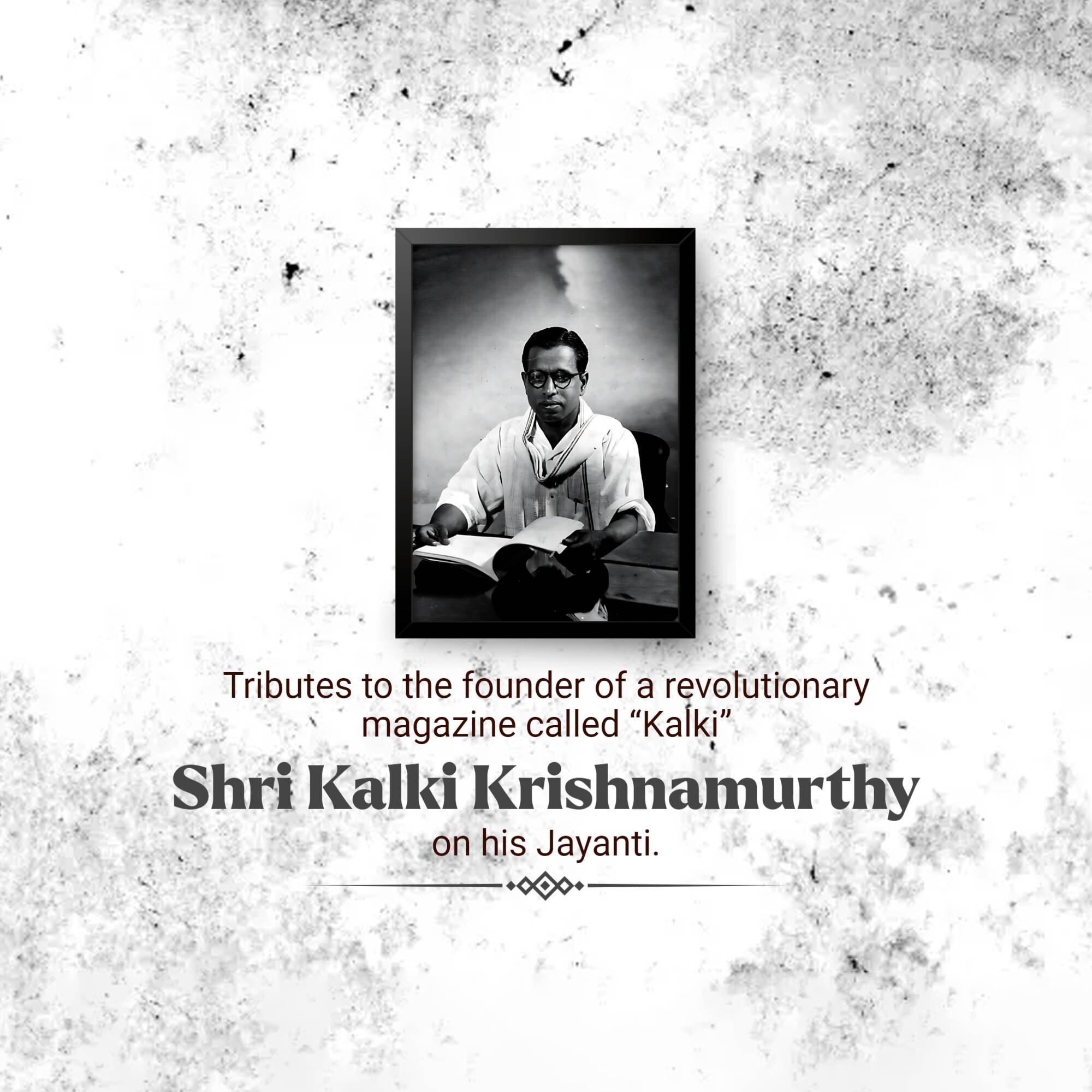 Kalki Krishnamurthy Jayanti