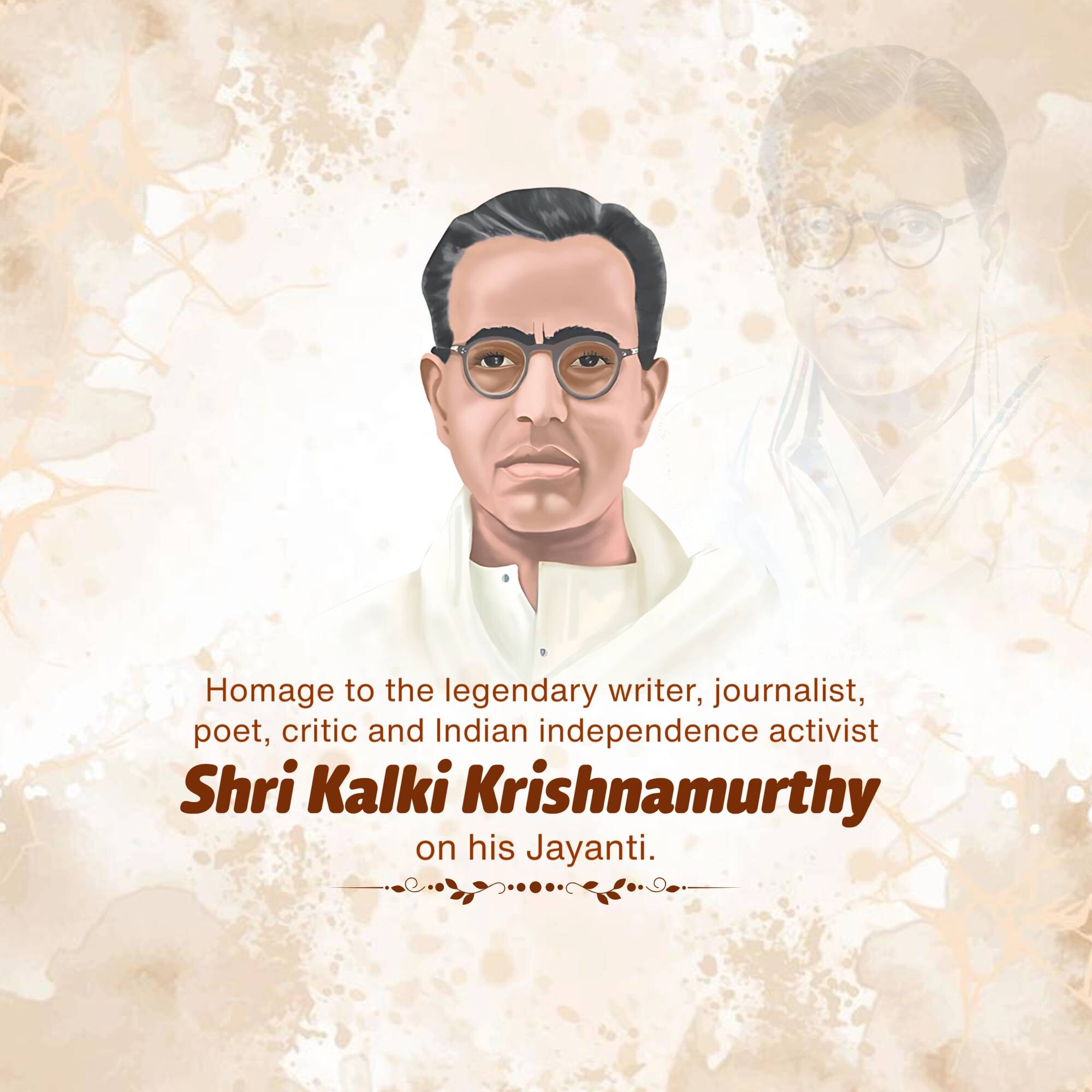Kalki Krishnamurthy Jayanti