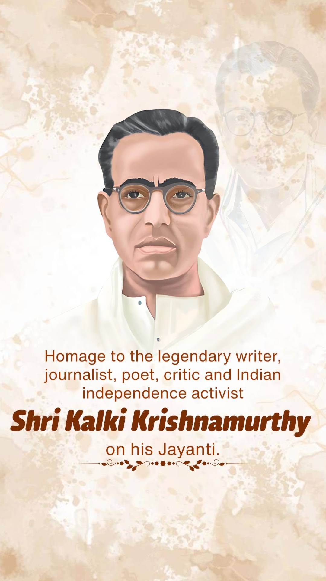 Kalki Krishnamurthy Jayanti
