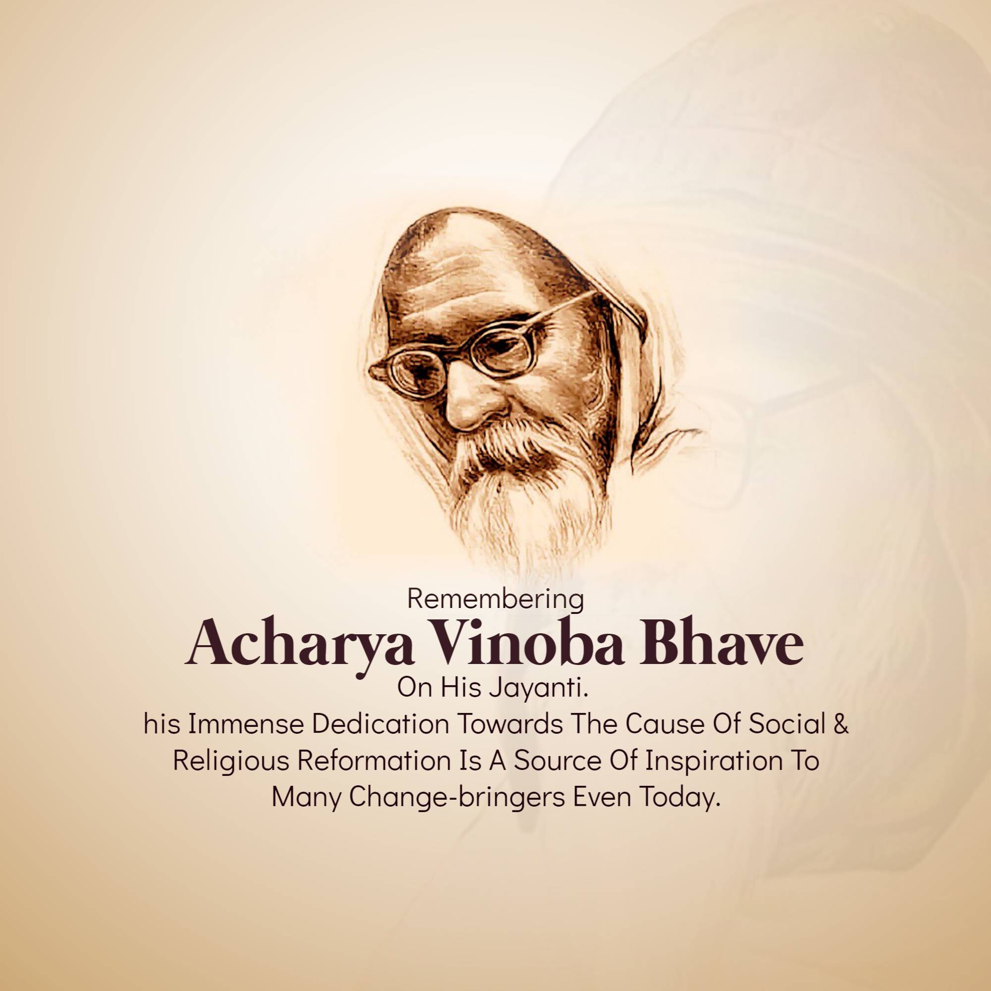 Vinoba Bhave Jayanti