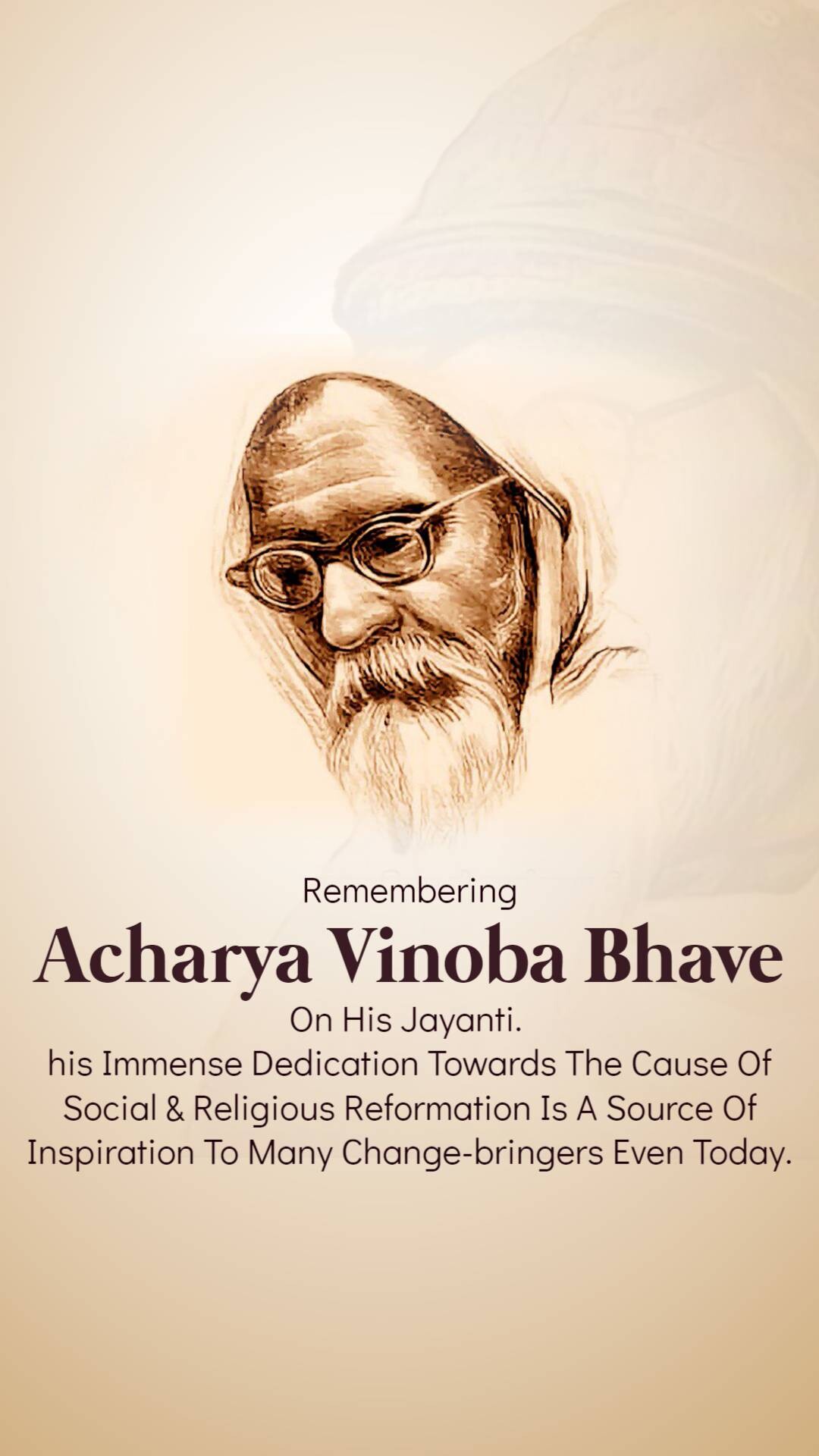 Vinoba Bhave Jayanti