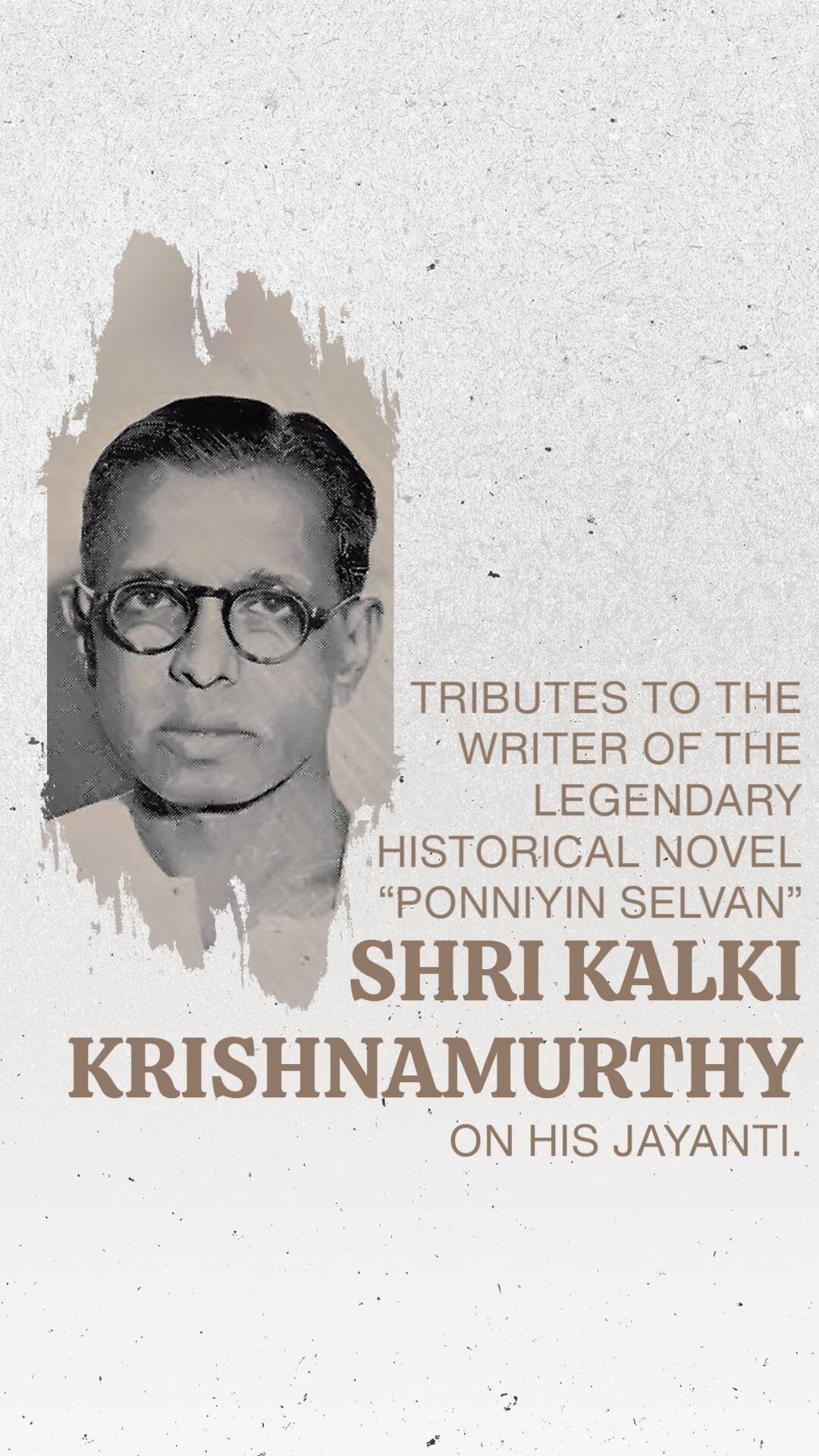 Kalki Krishnamurthy Jayanti