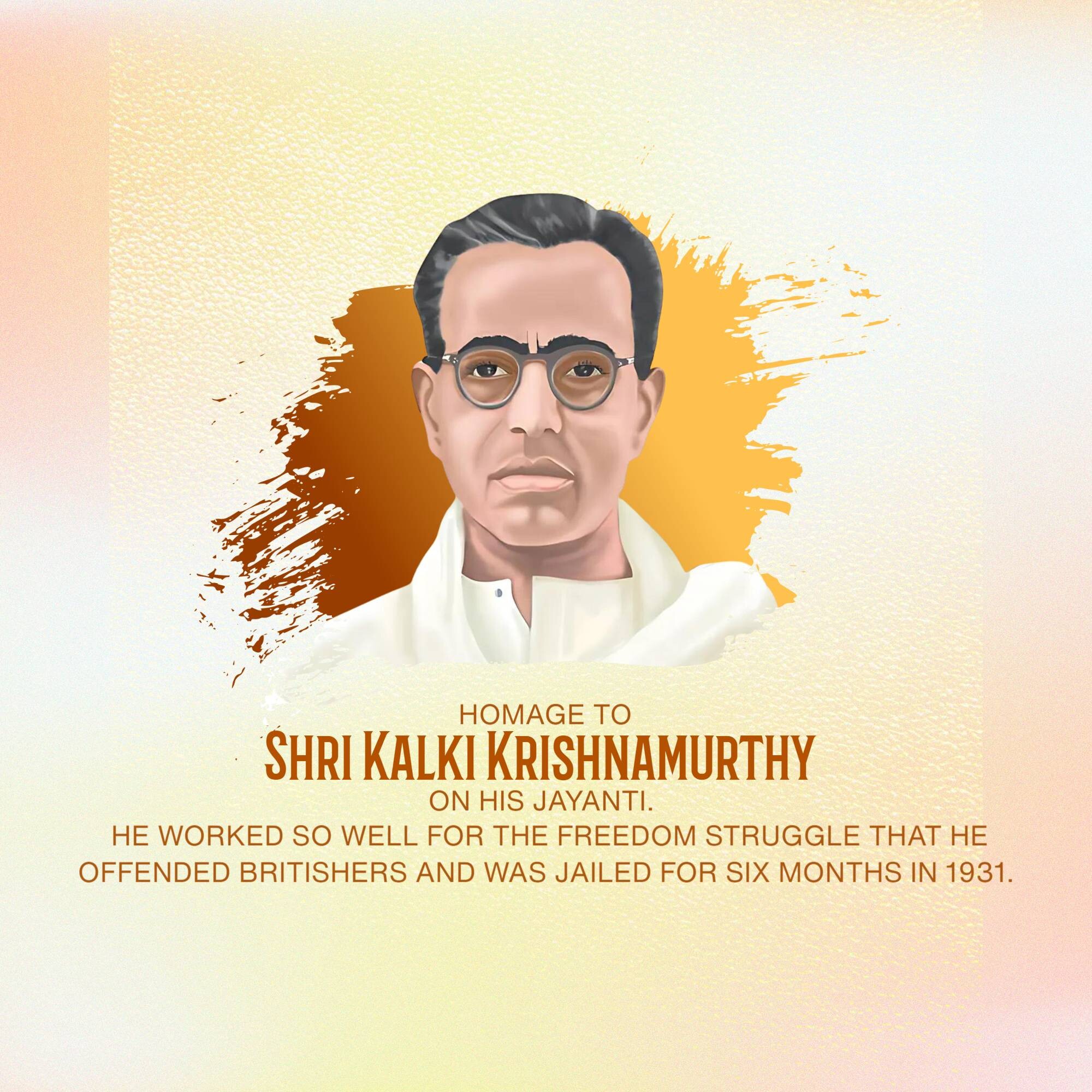 Kalki Krishnamurthy Jayanti