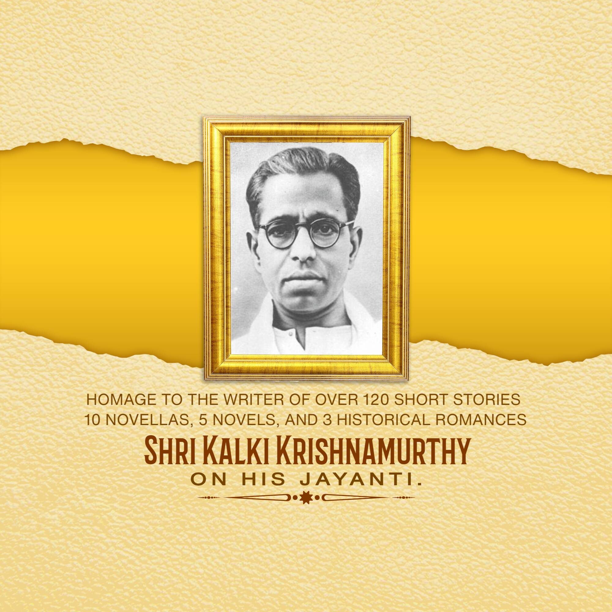 Kalki Krishnamurthy Jayanti