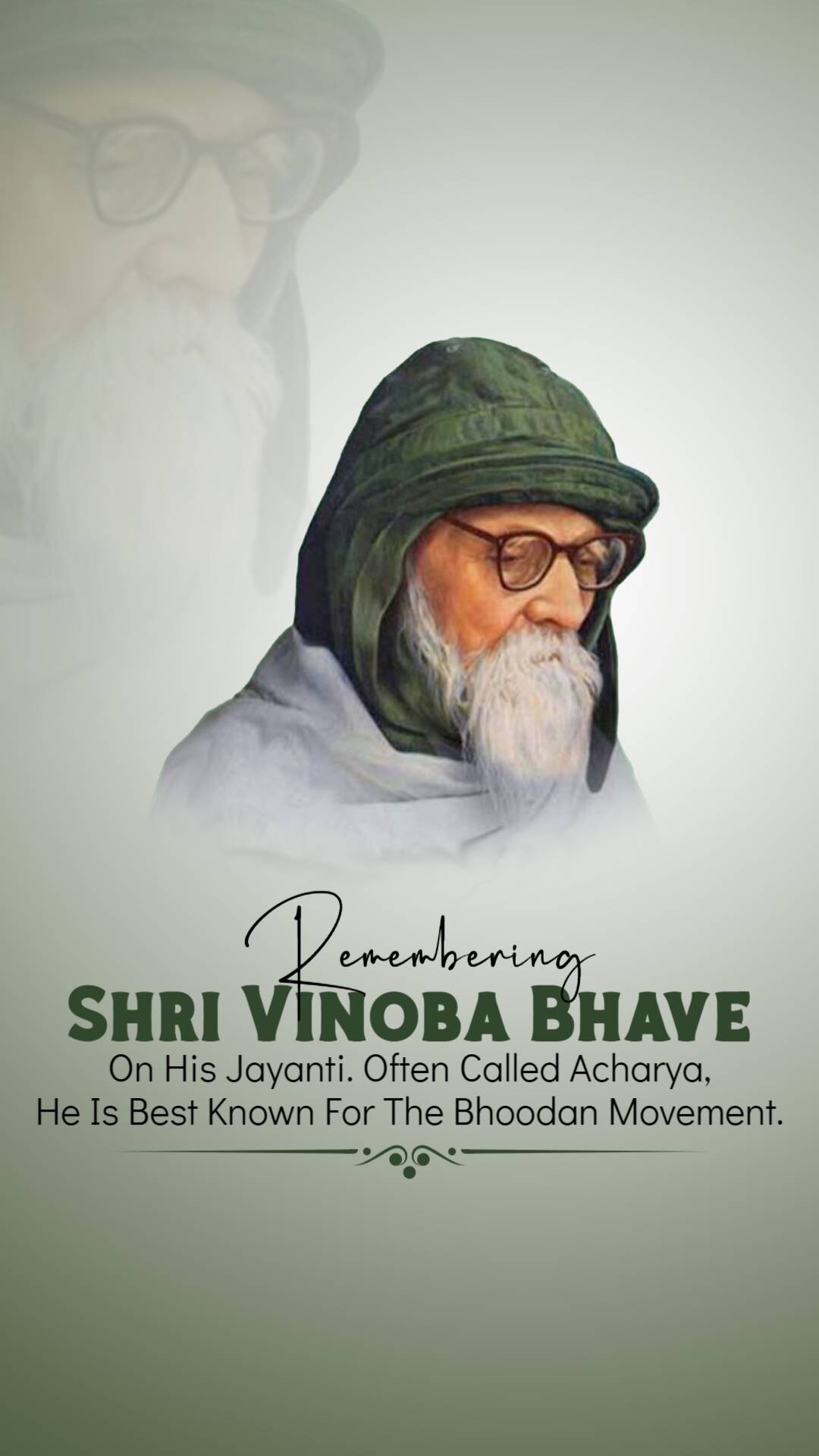 Vinoba Bhave Jayanti