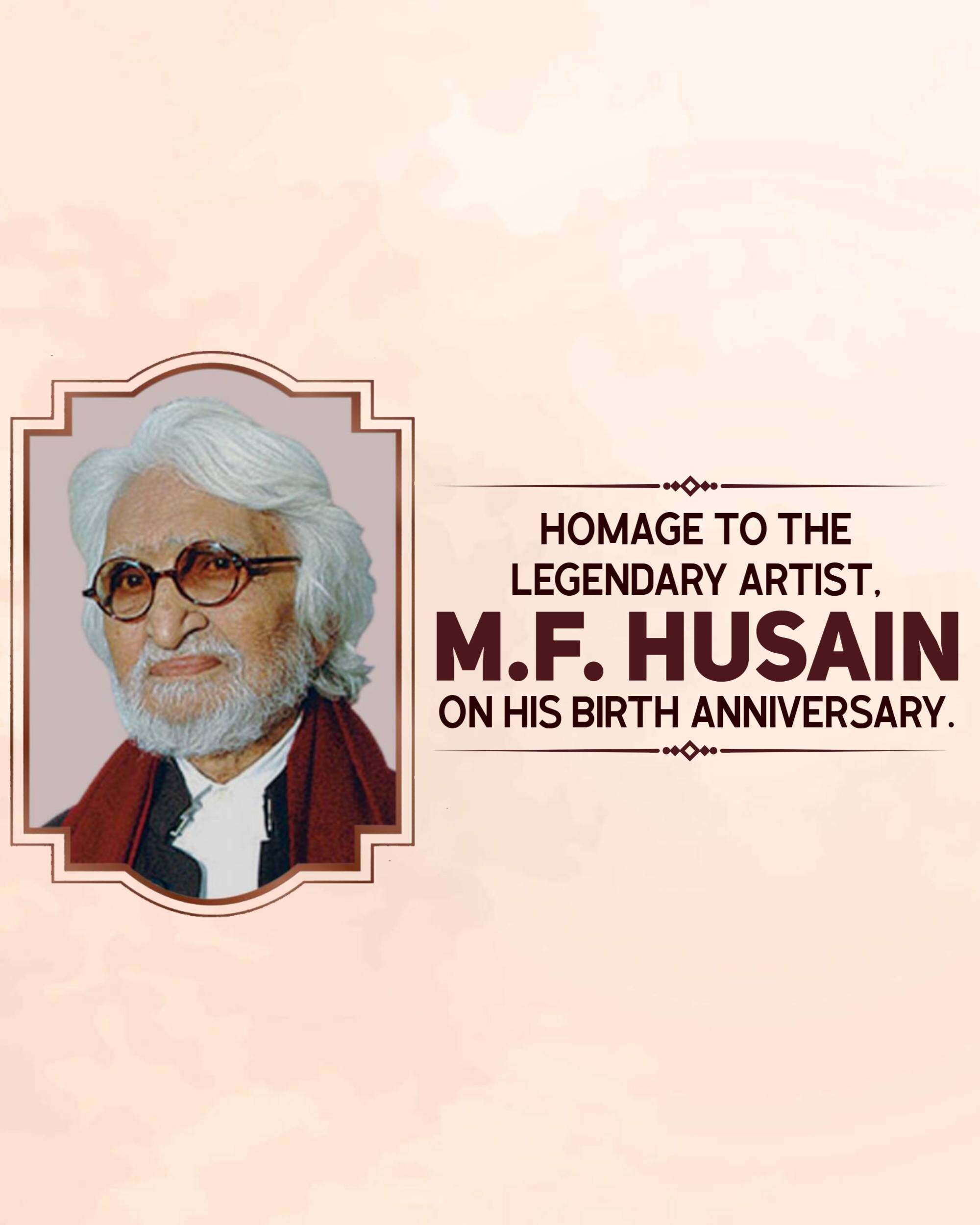 M. F. Husain Jayanti