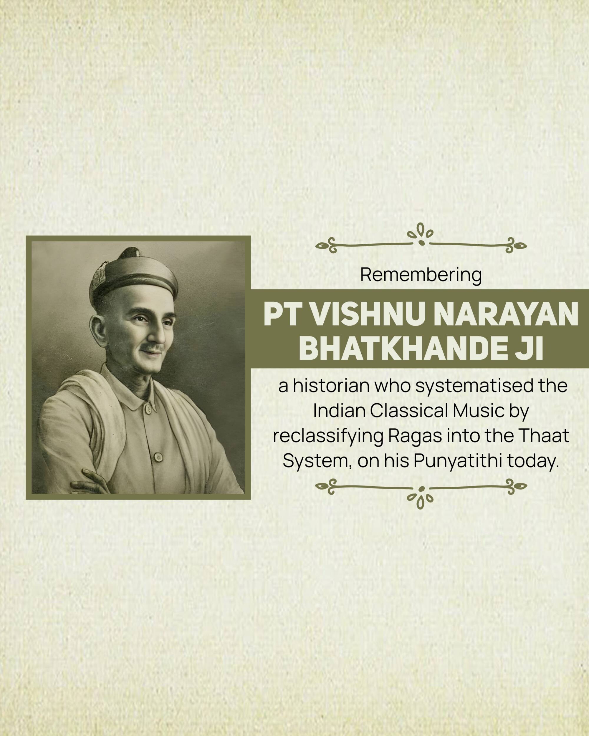 Vishnu Narayan Bhatkhande Punyatithi