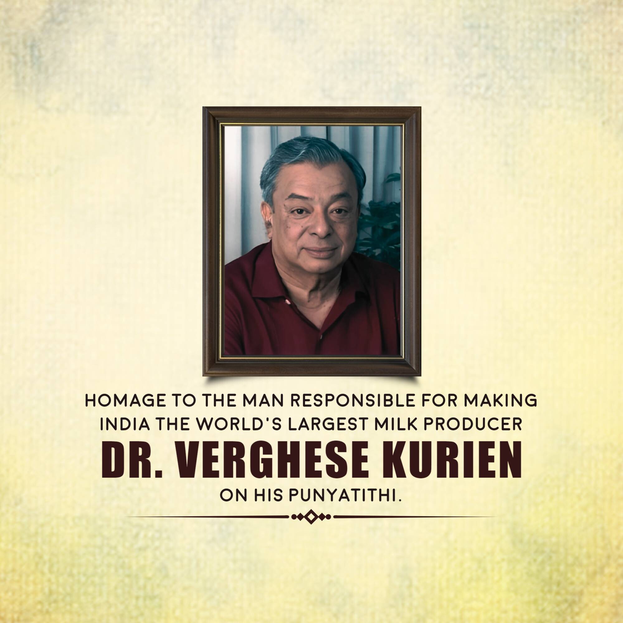 Verghese Kurien Punyatithi