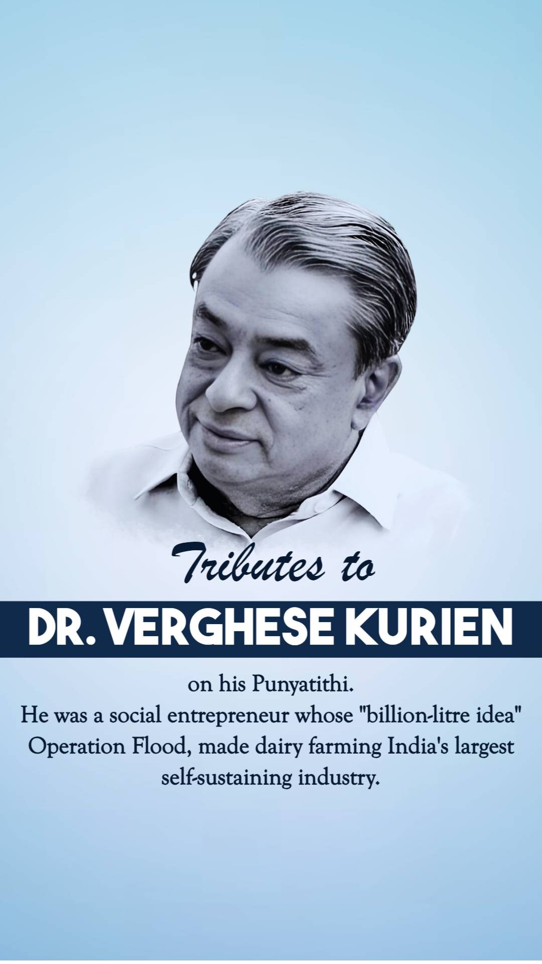Verghese Kurien Punyatithi