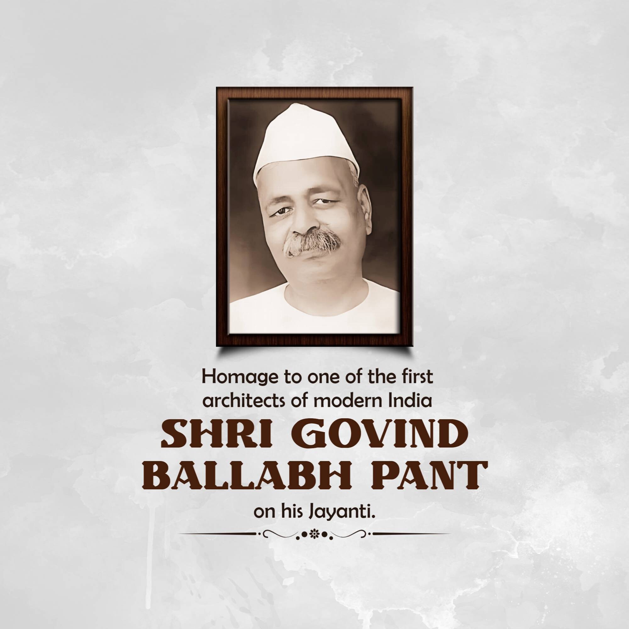 Govind Ballabh Pant Jayanti