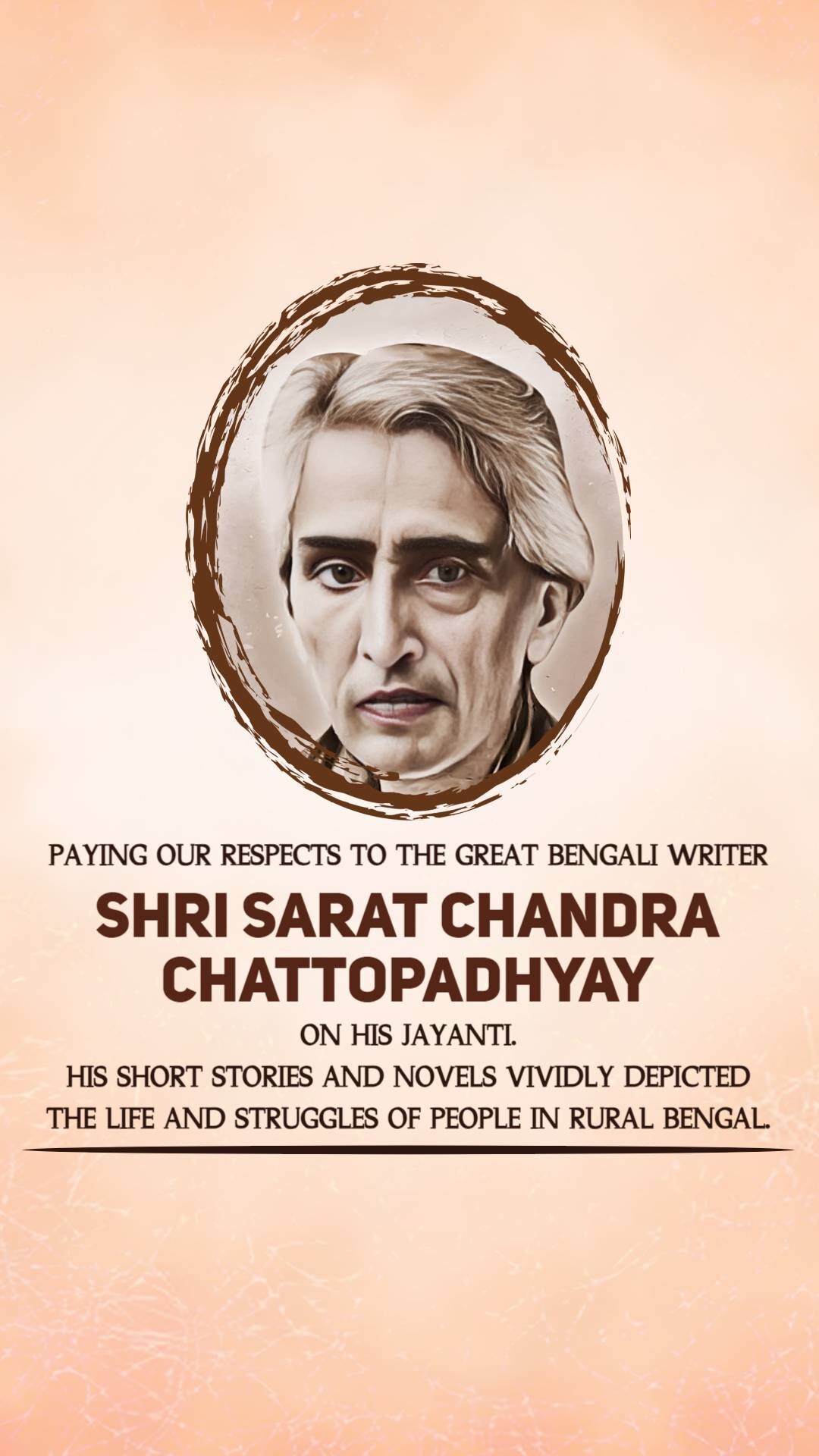 Sarat Chandra Chattopadhyay Jayanti
