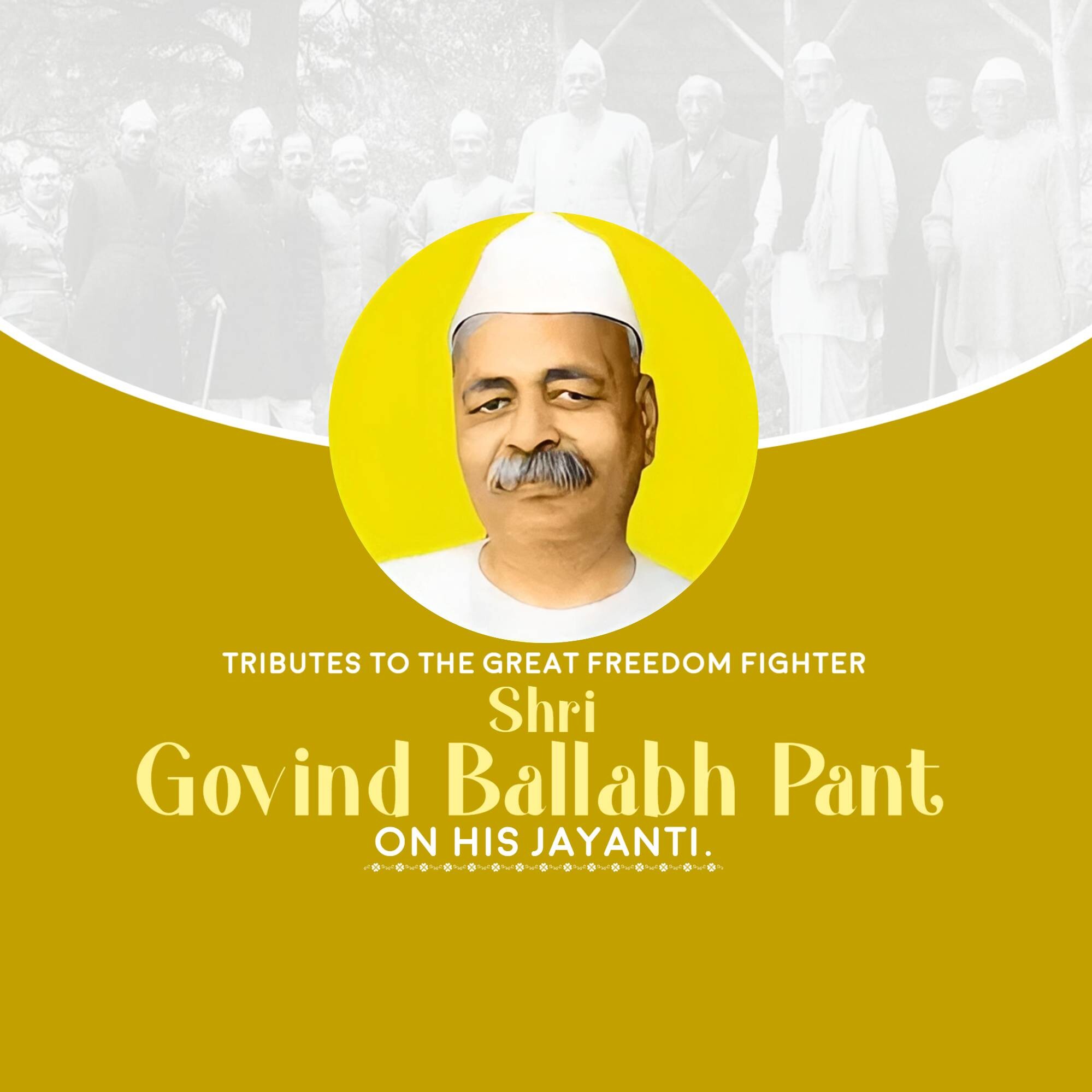 Govind Ballabh Pant Jayanti