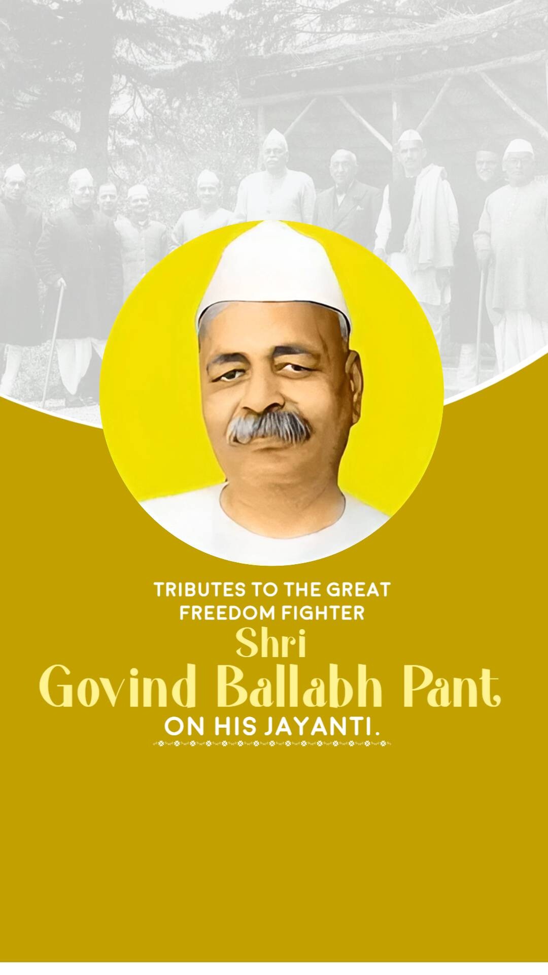 Govind Ballabh Pant Jayanti
