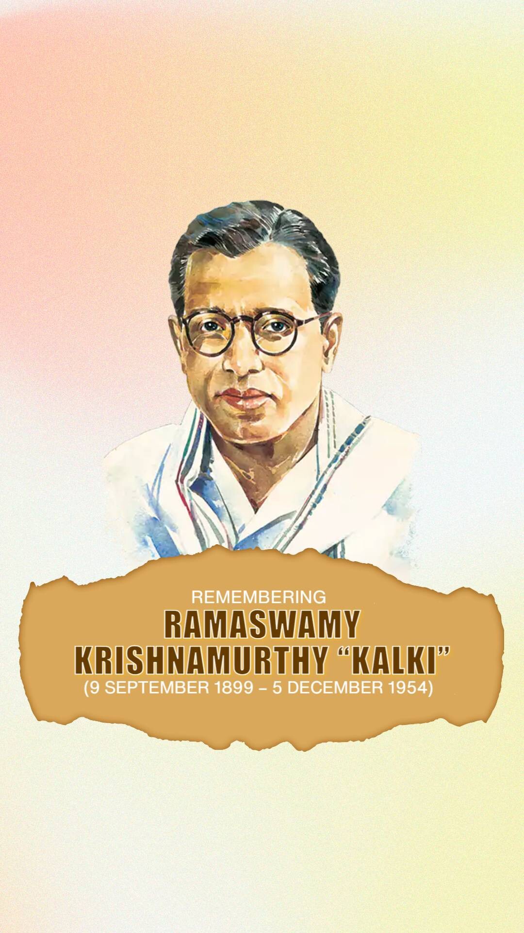 Kalki Krishnamurthy Jayanti