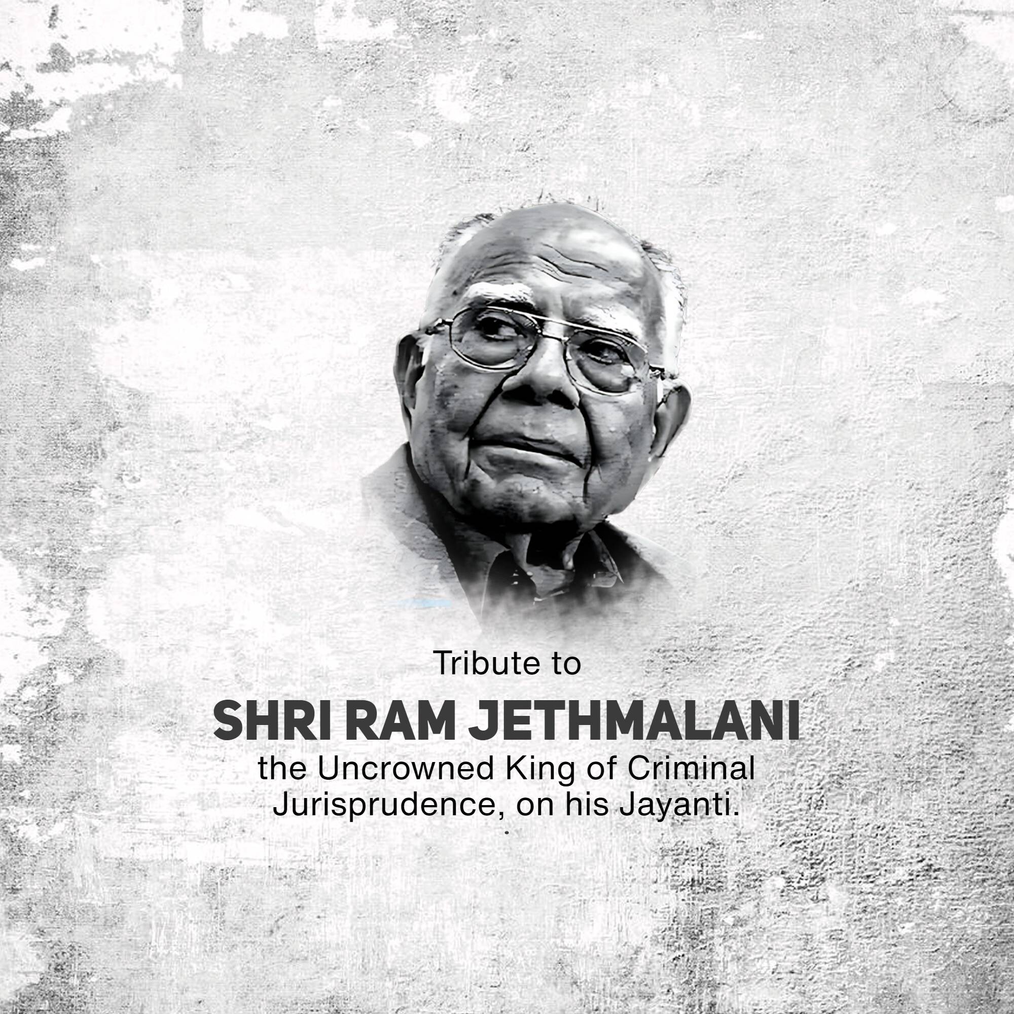 Ram Jethmalani Jayanti