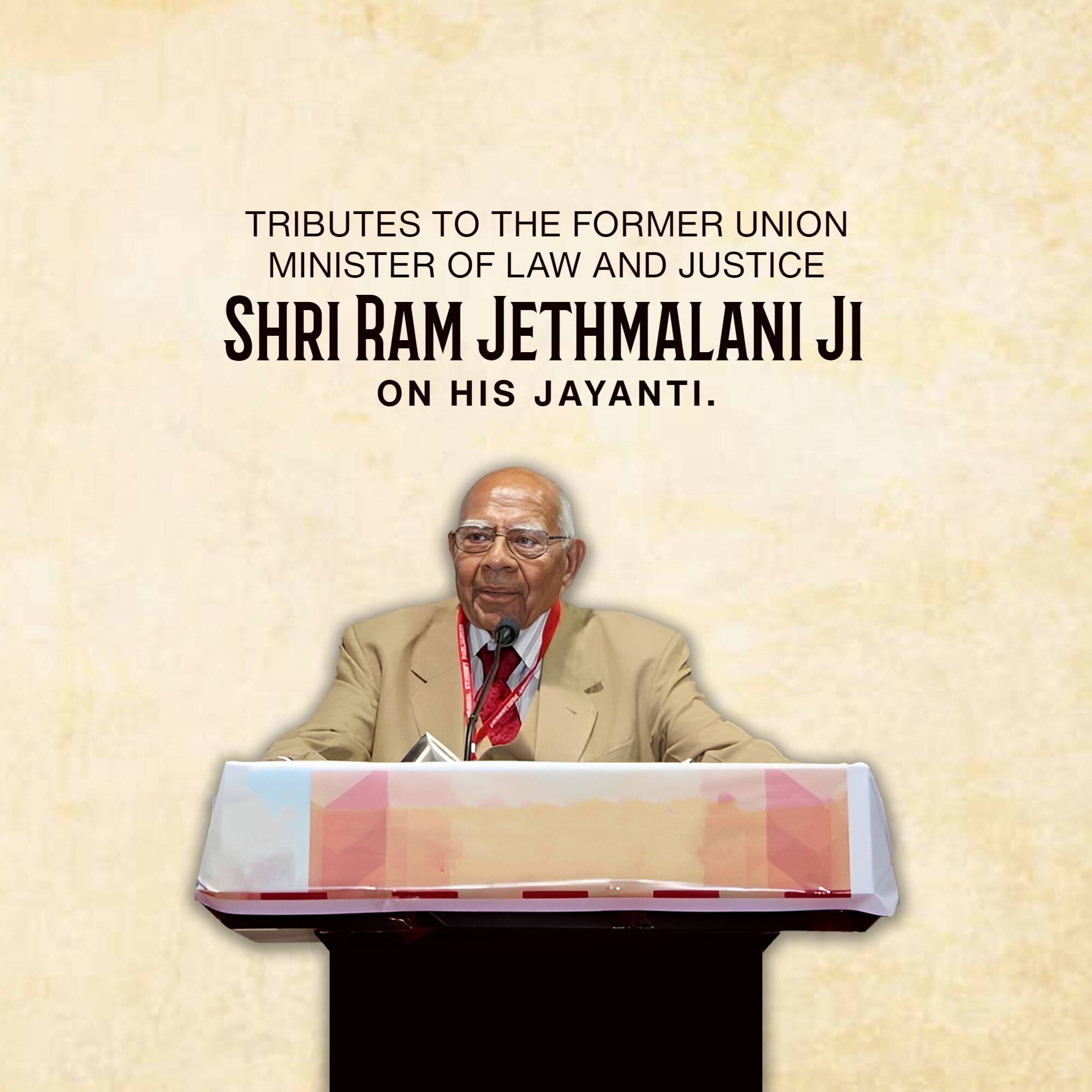 Ram Jethmalani Jayanti