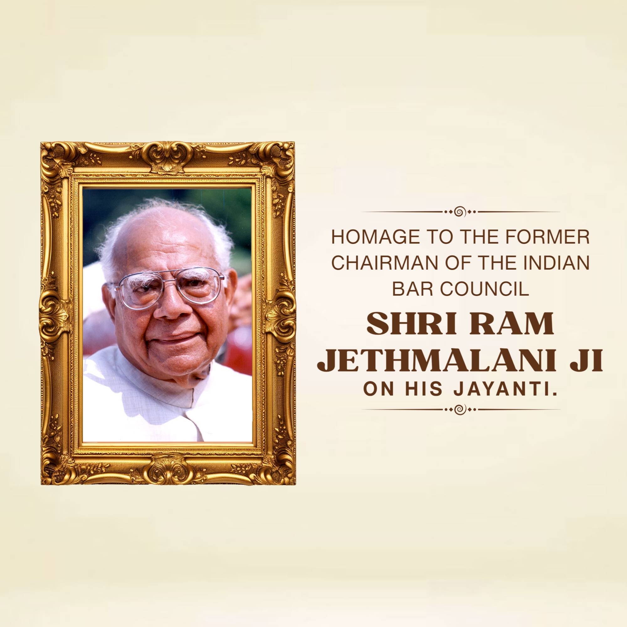 Ram Jethmalani Jayanti