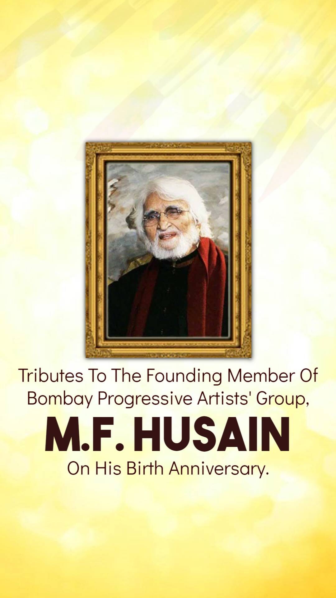 M. F. Husain Jayanti