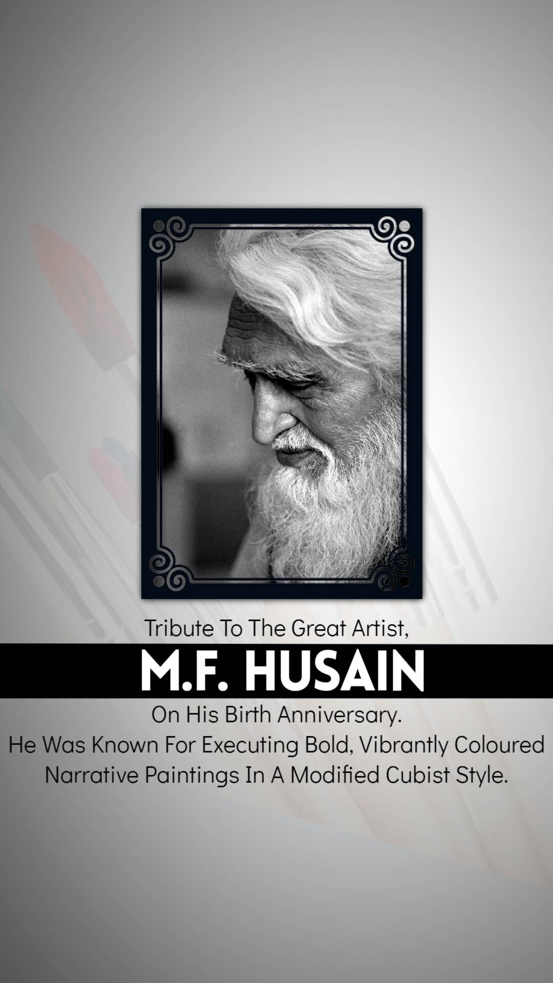 M. F. Husain Jayanti