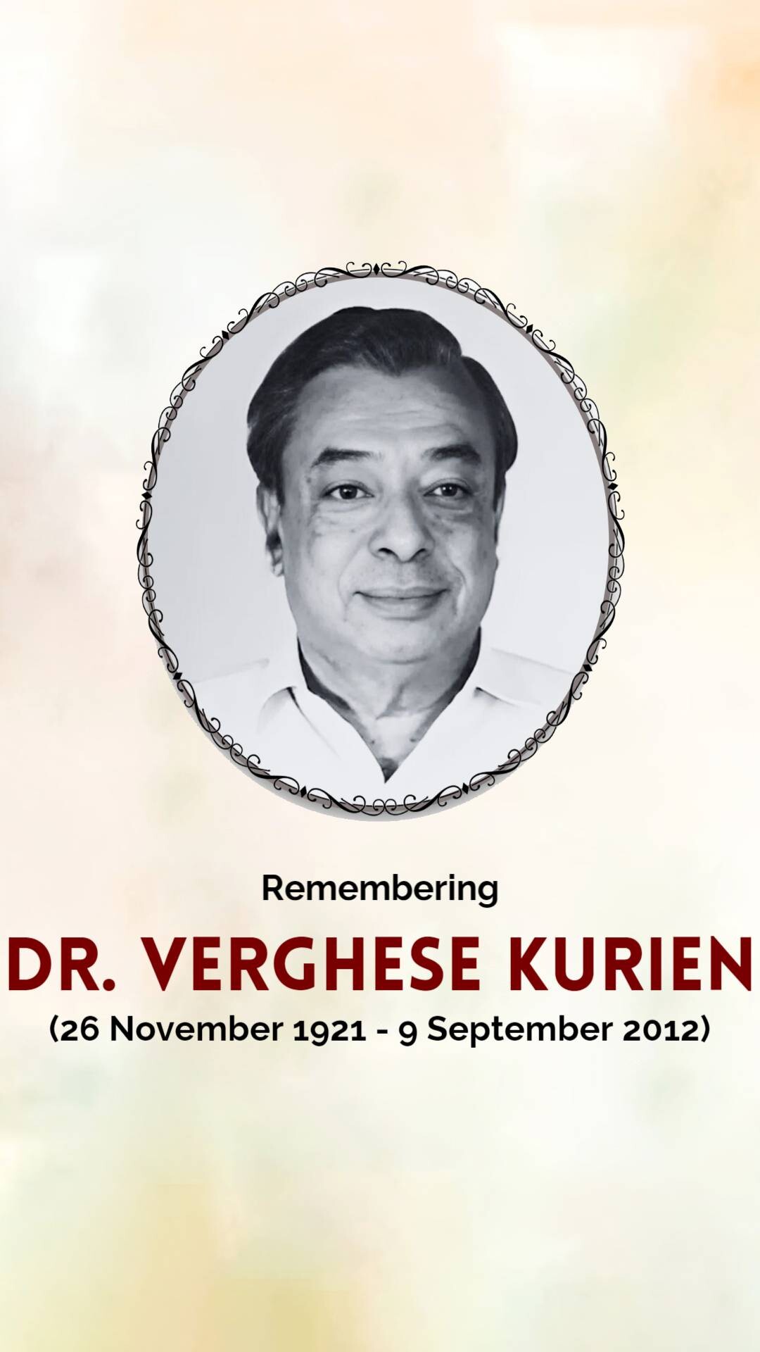 Verghese Kurien Punyatithi