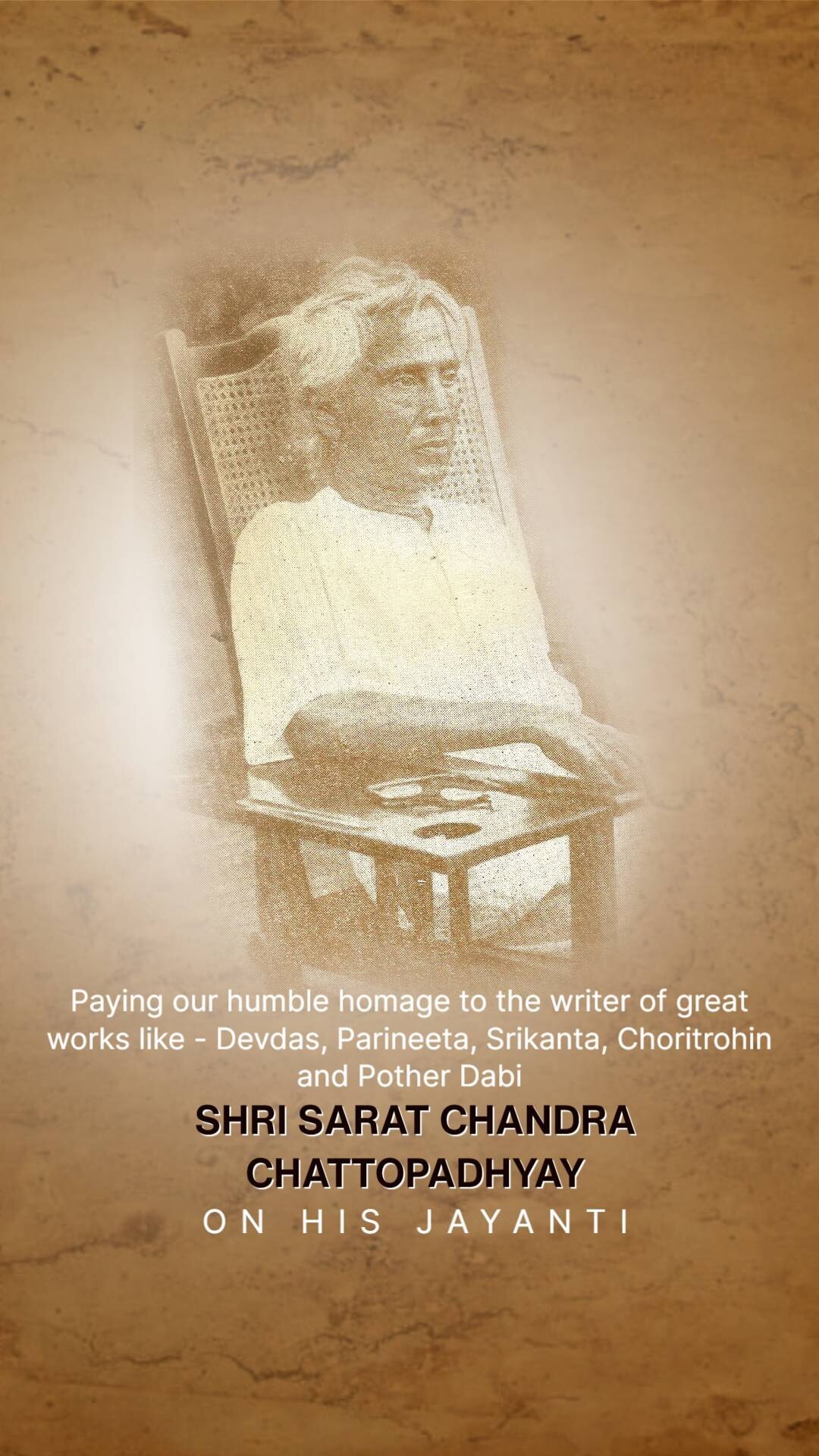 Sarat Chandra Chattopadhyay Jayanti