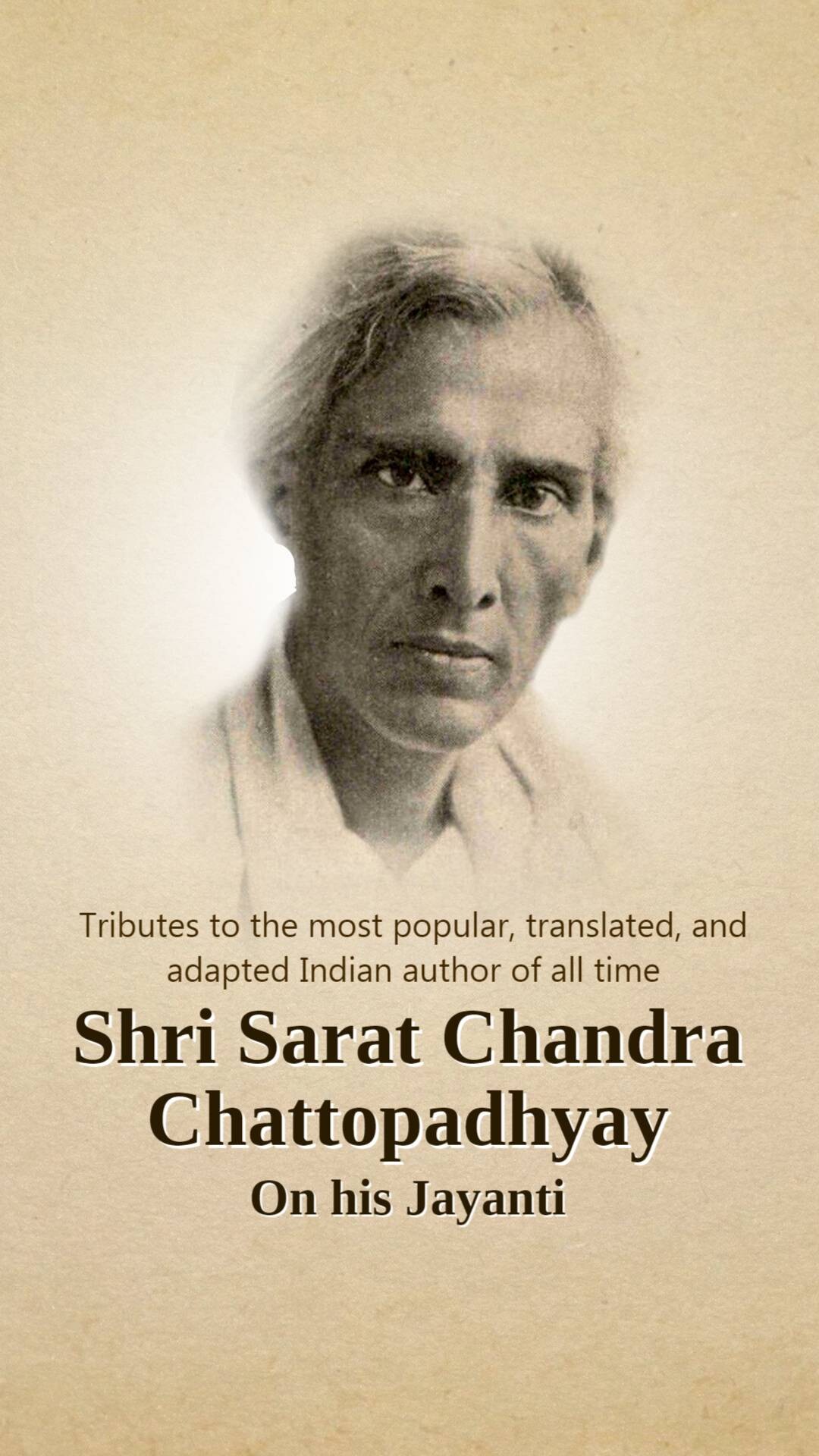 Sarat Chandra Chattopadhyay Jayanti