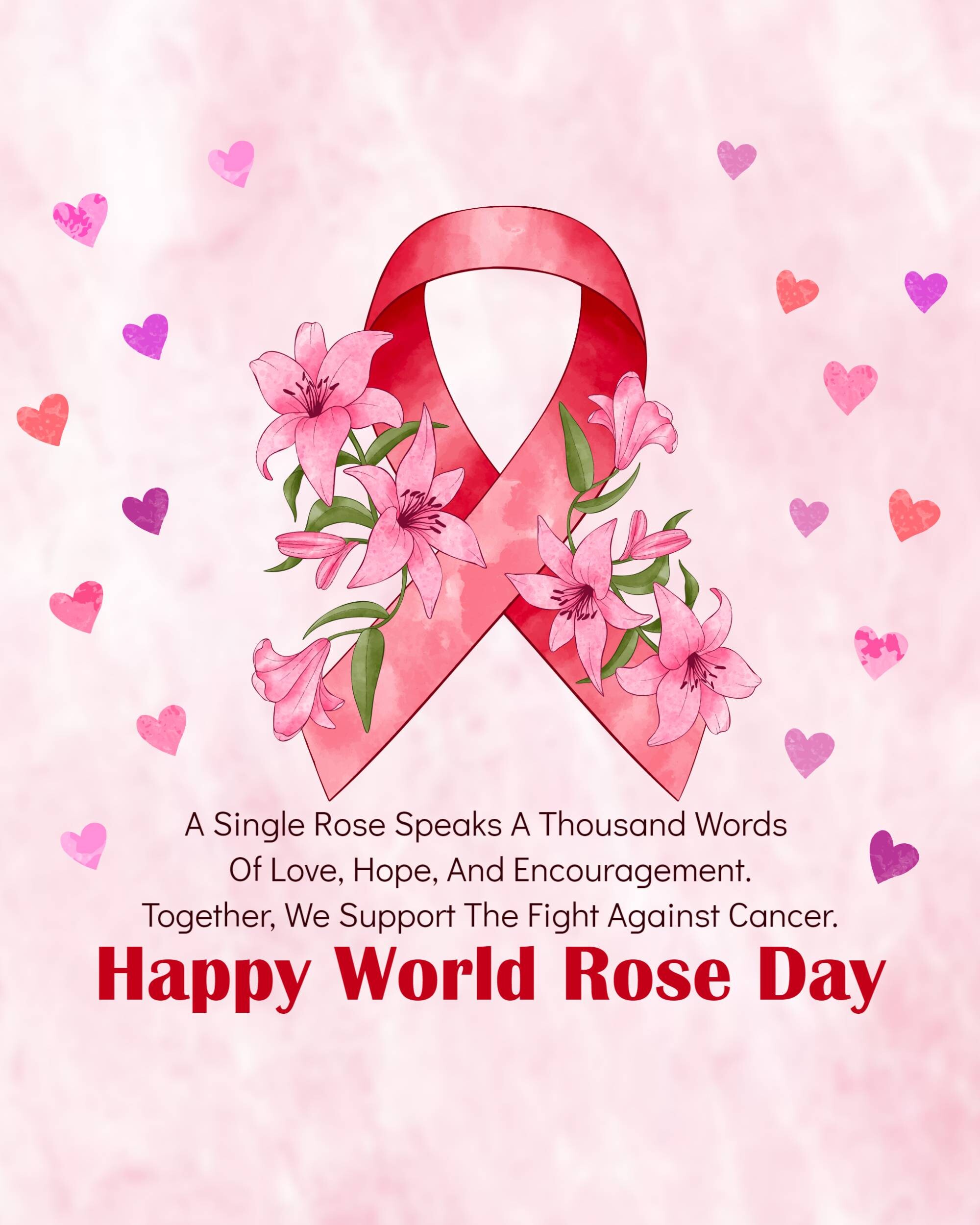 Rose day welfare of cancer patients