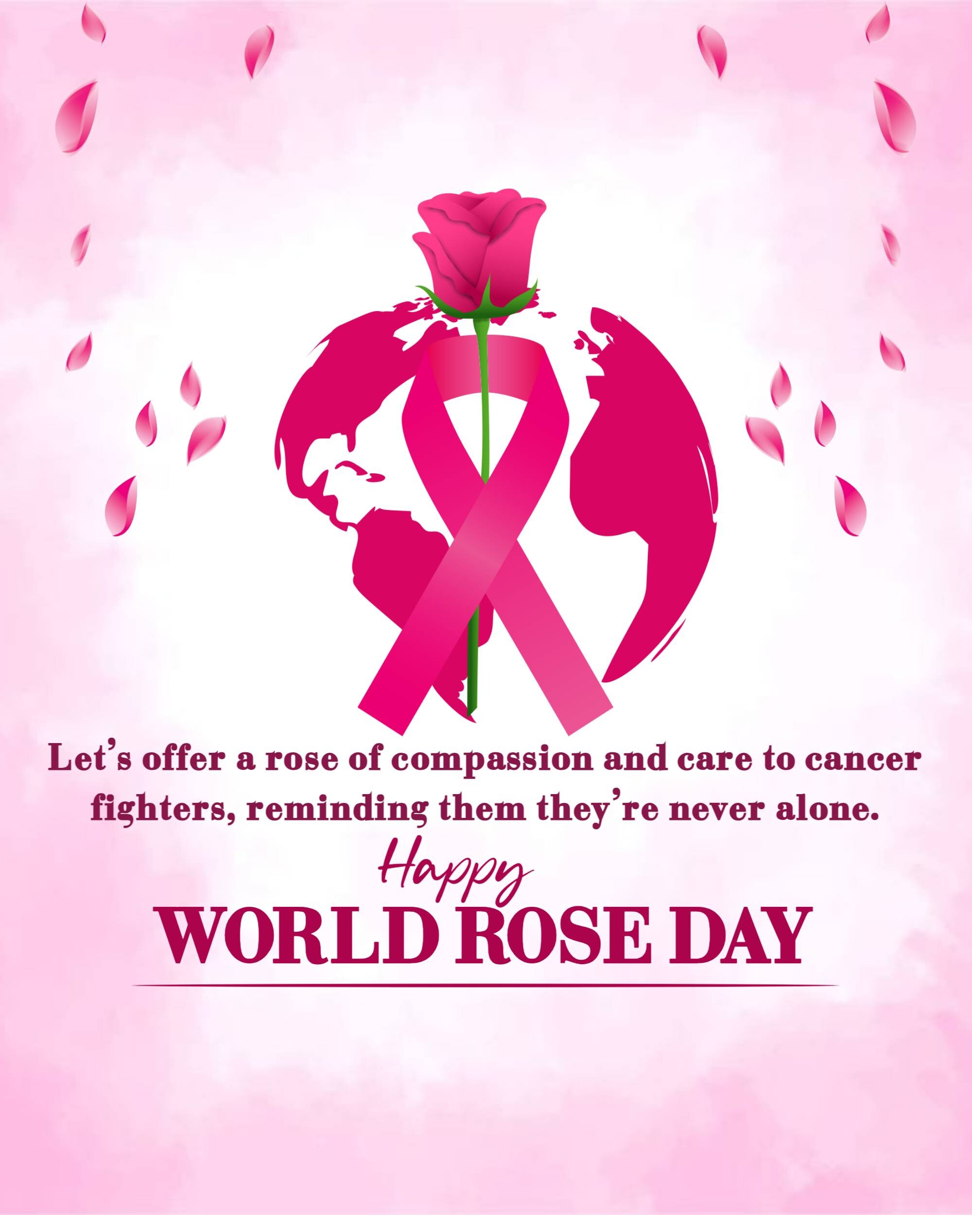 Rose day welfare of cancer patients