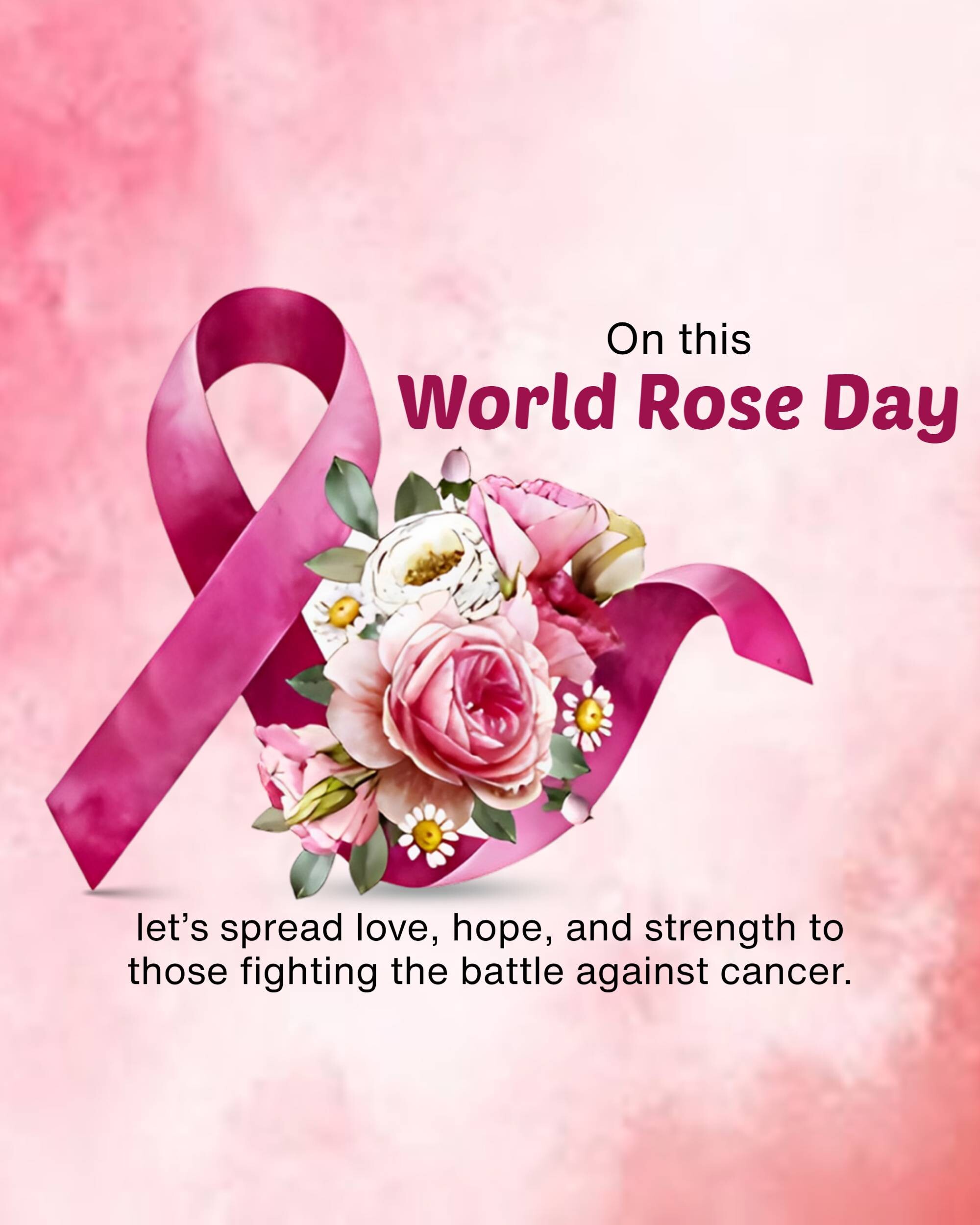 Rose day welfare of cancer patients