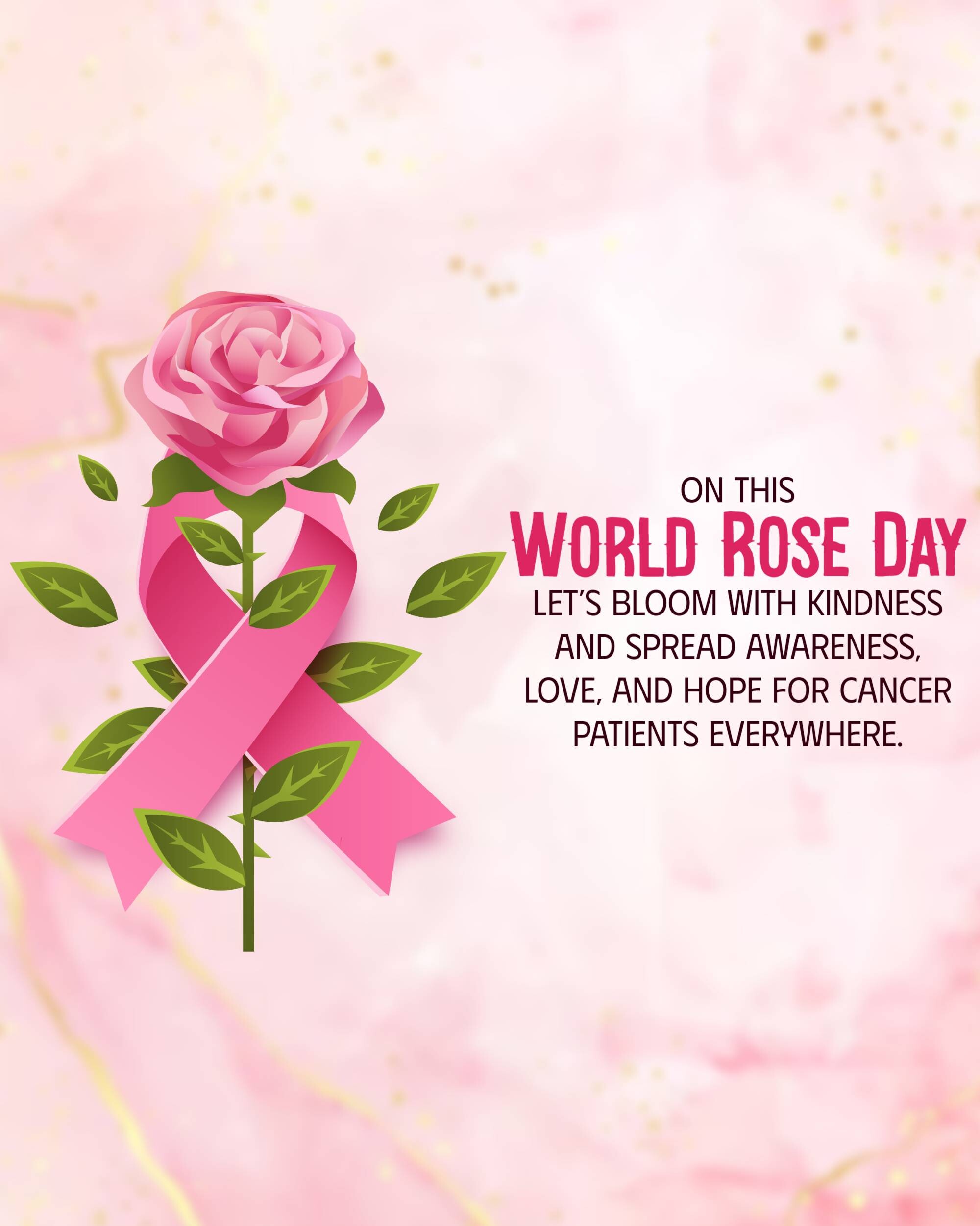 Rose day welfare of cancer patients