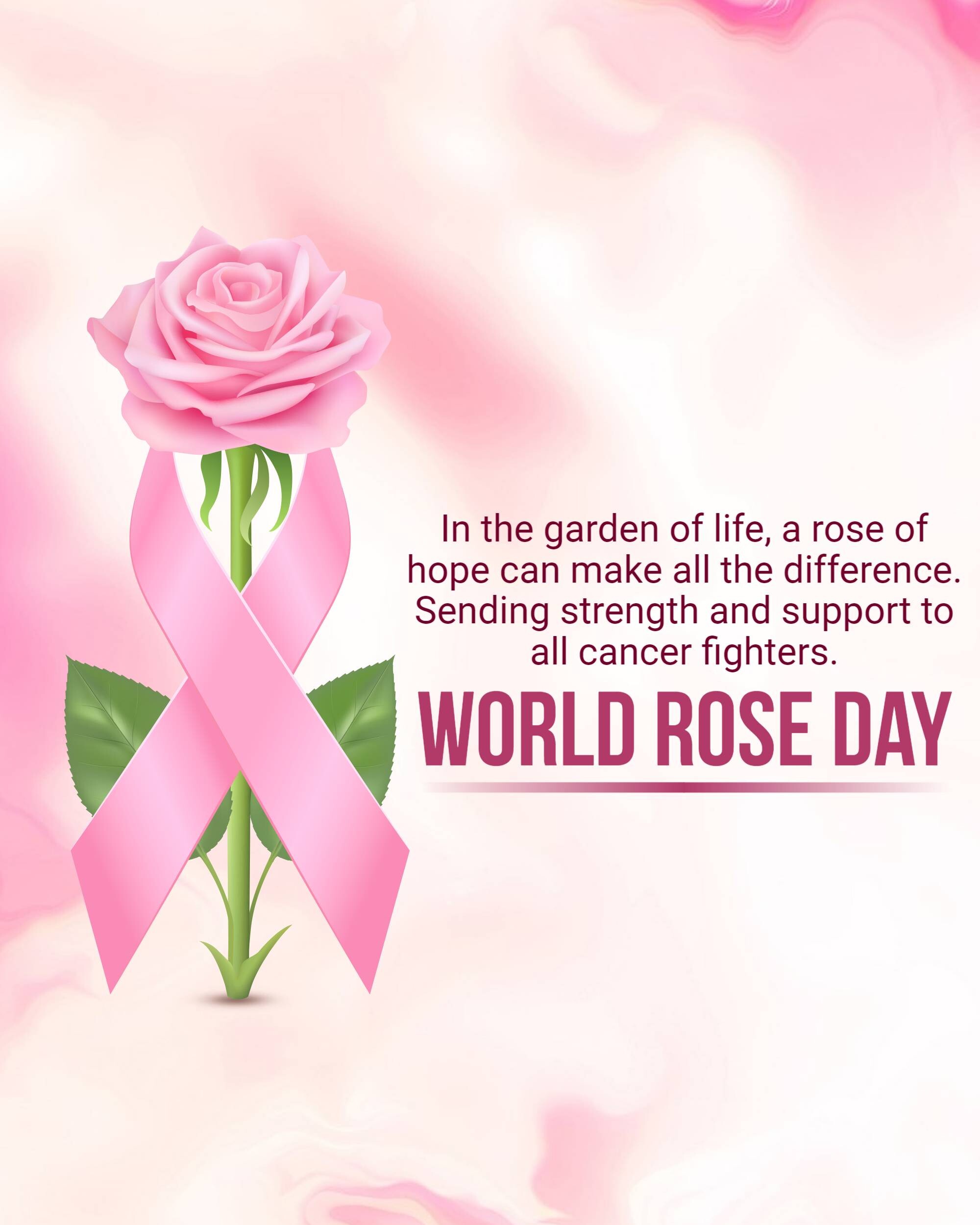 Rose day welfare of cancer patients