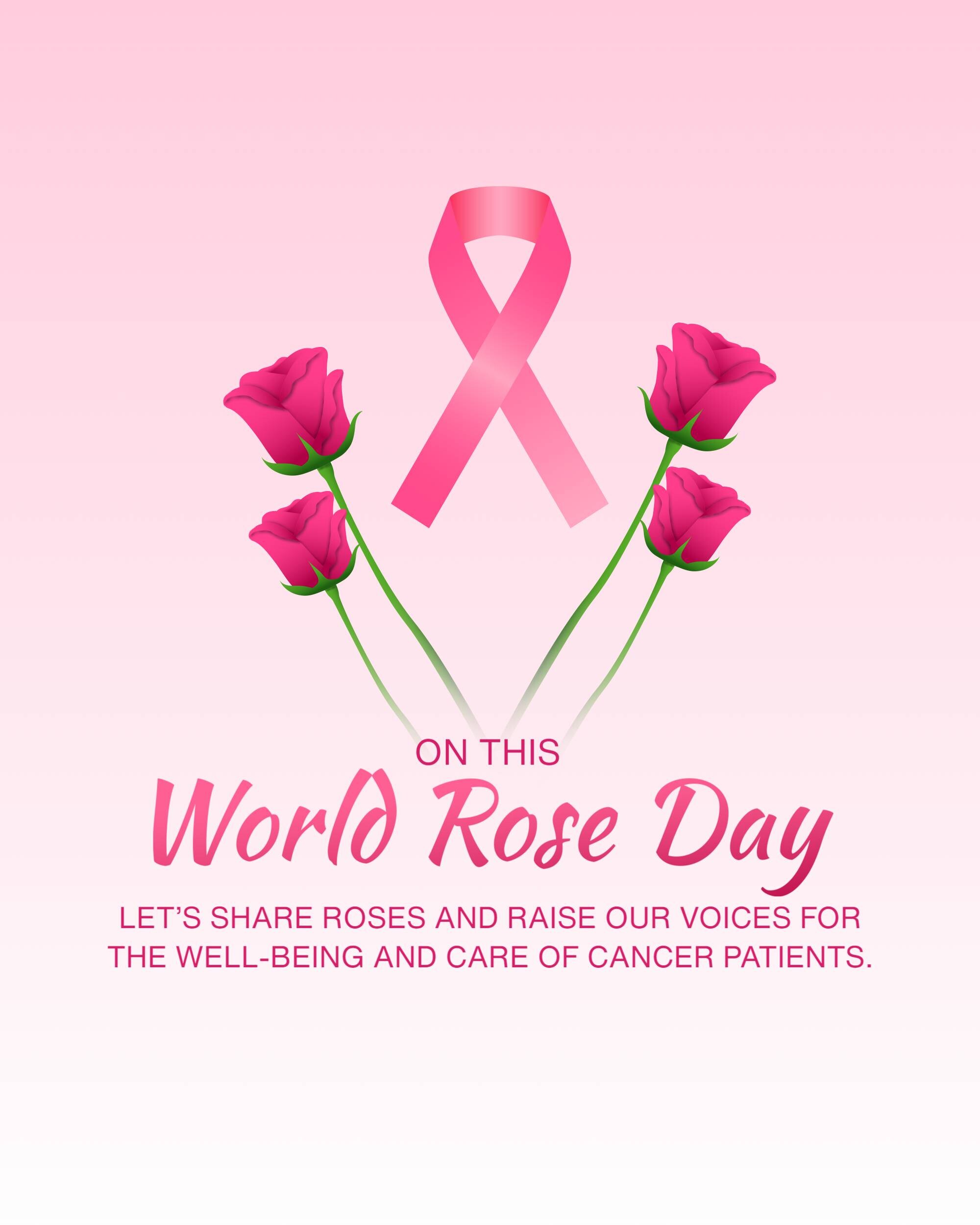 Rose day welfare of cancer patients