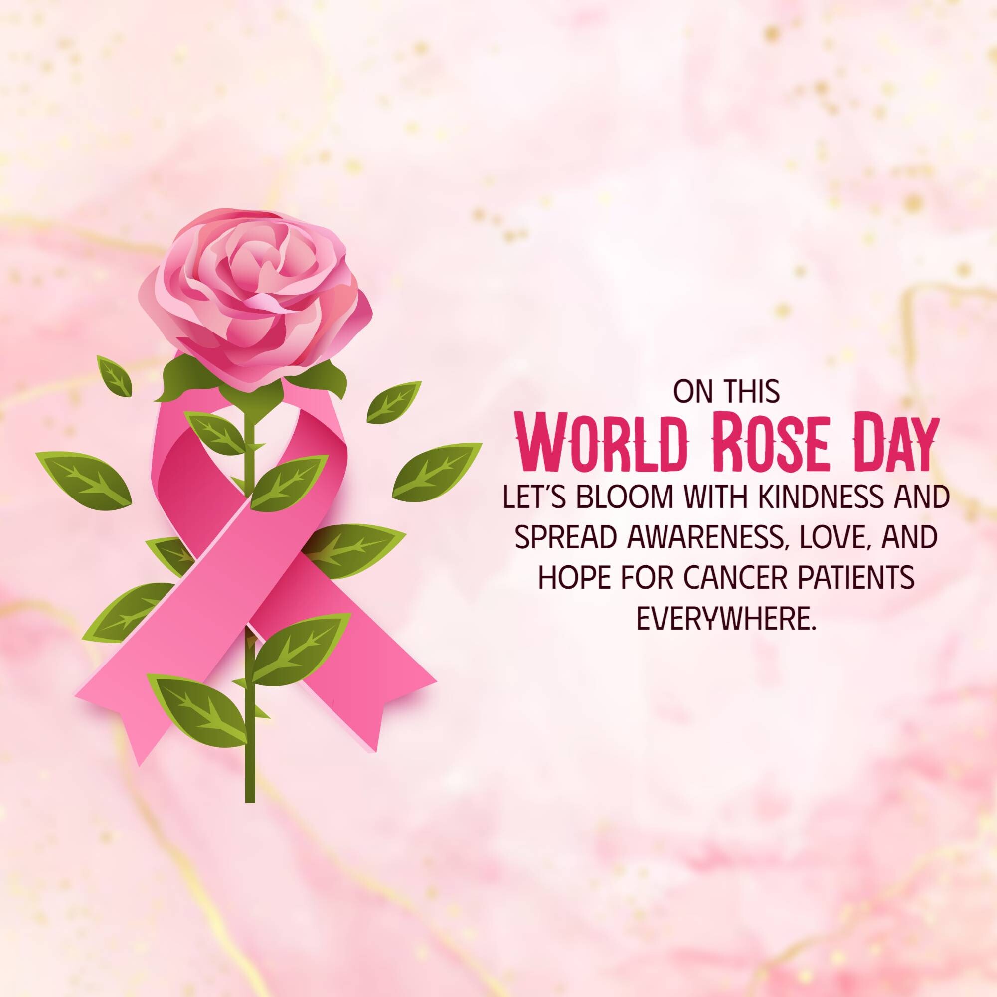 Rose day welfare of cancer patients