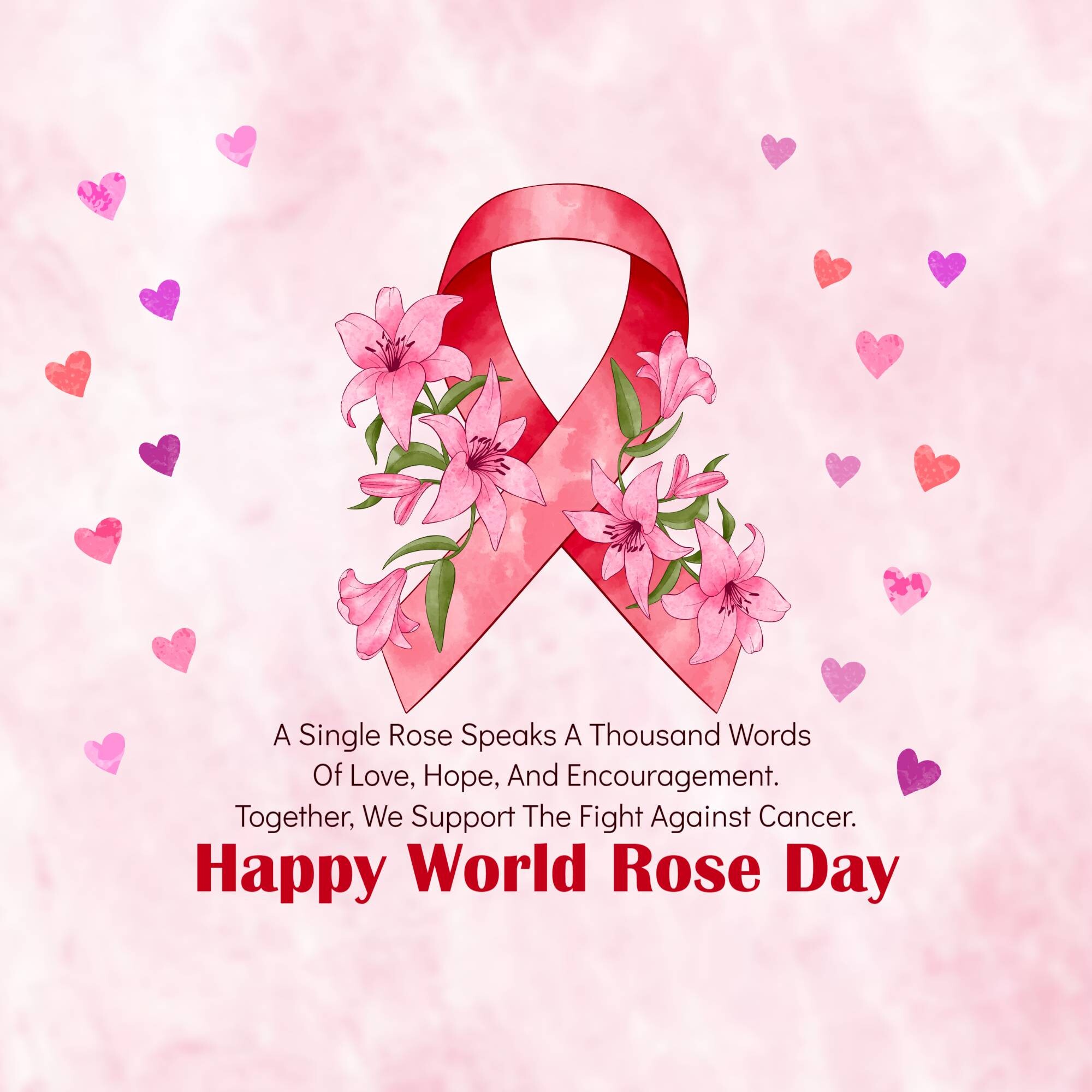 Rose day welfare of cancer patients