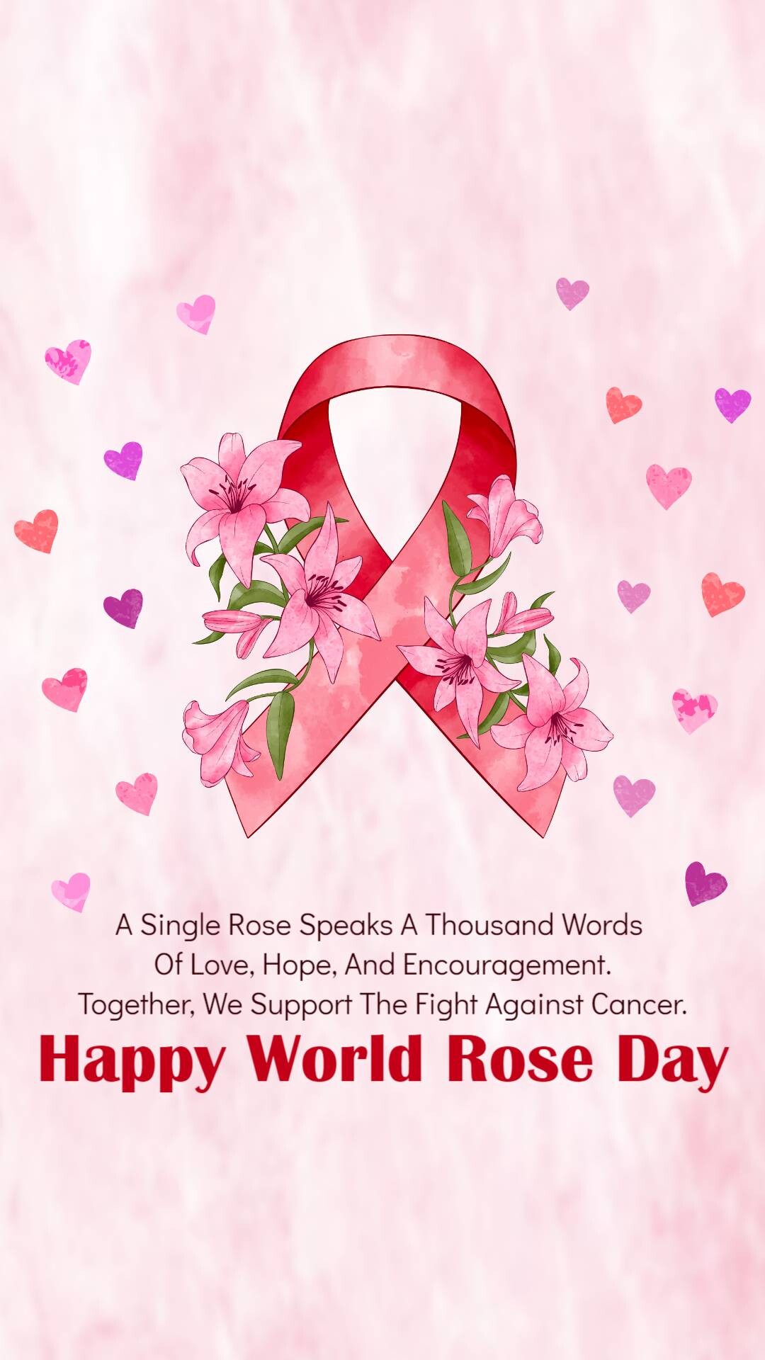 Rose day welfare of cancer patients