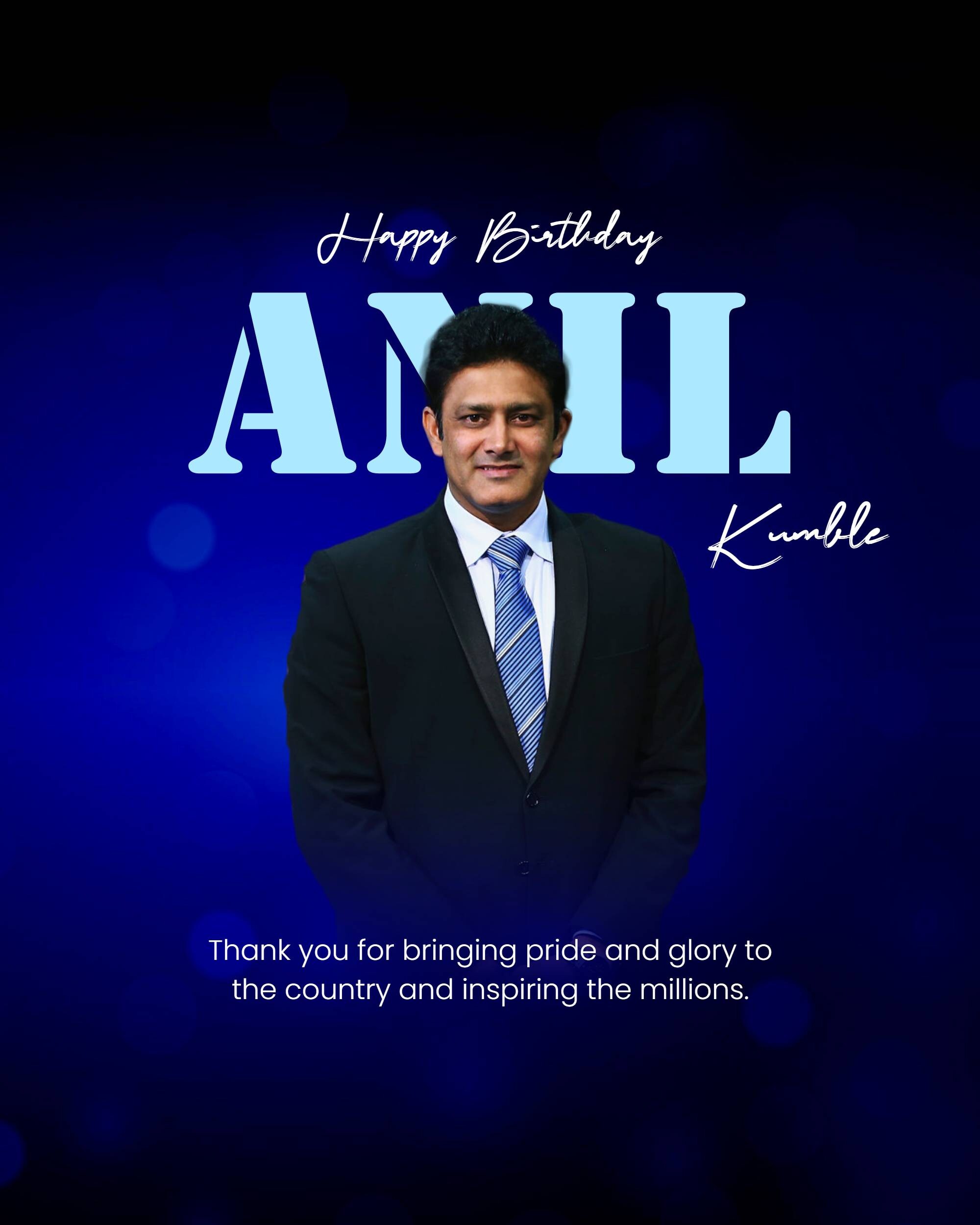 Anil Kumble Birthday