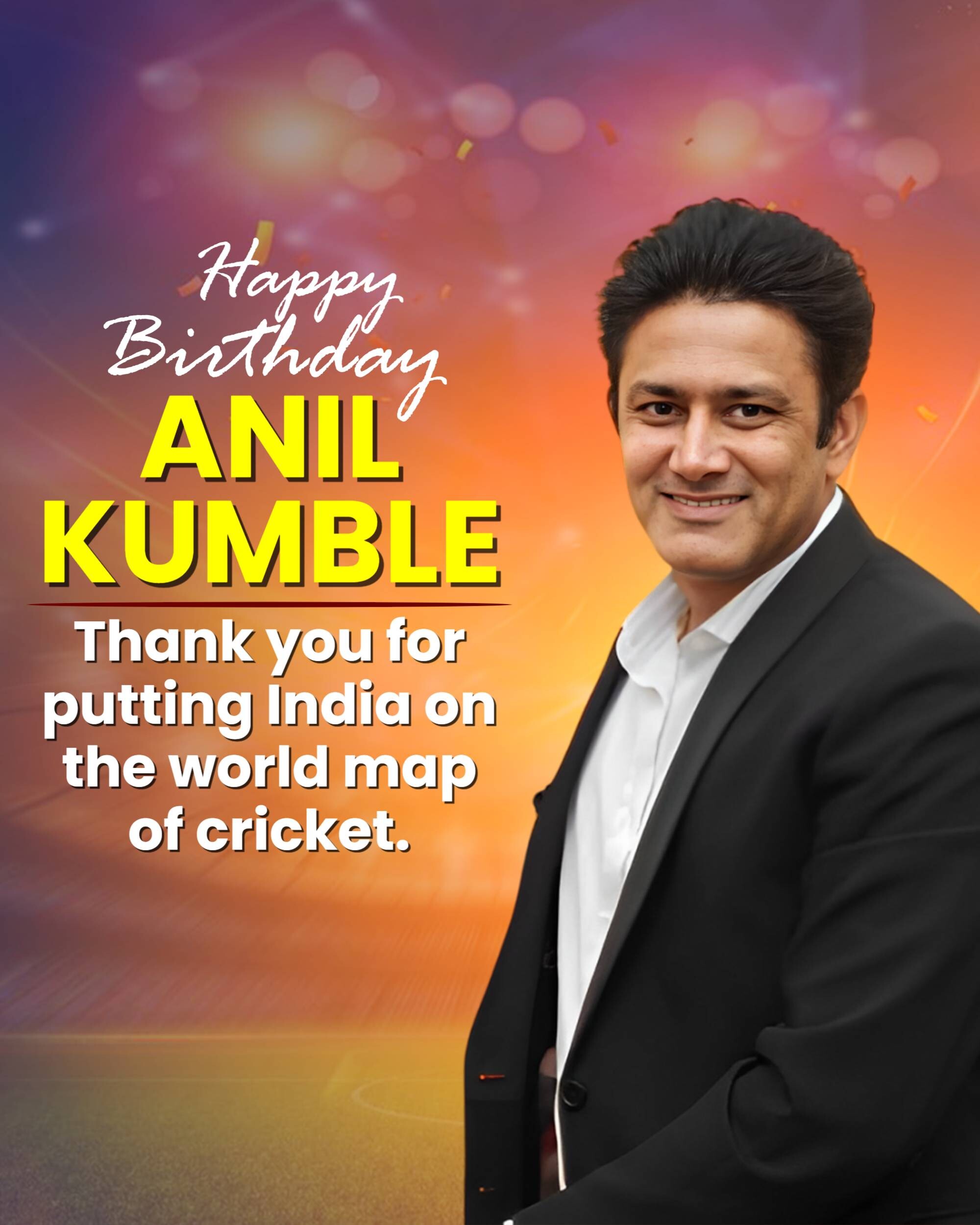 Anil Kumble Birthday