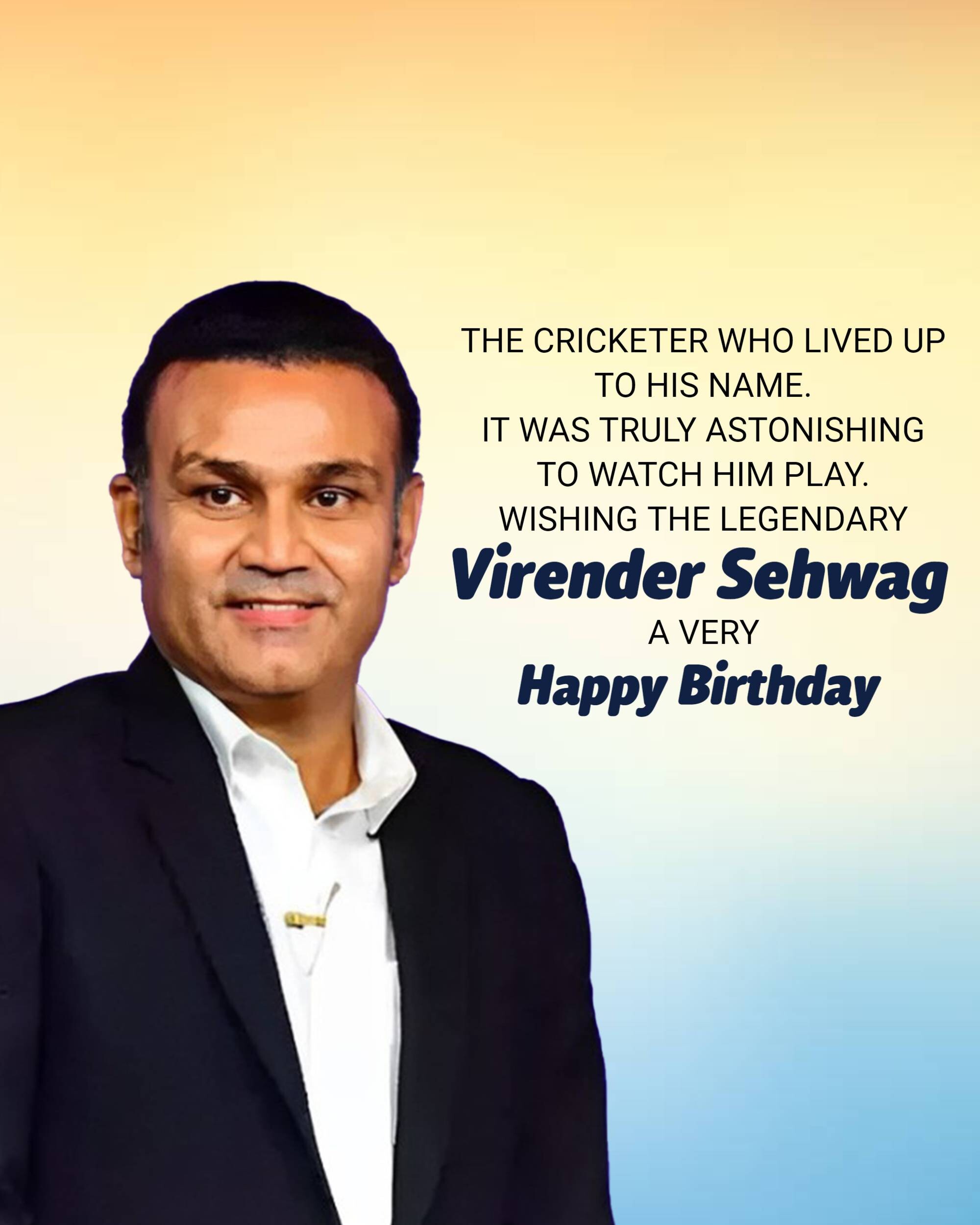 Virender Sehwag Birthday