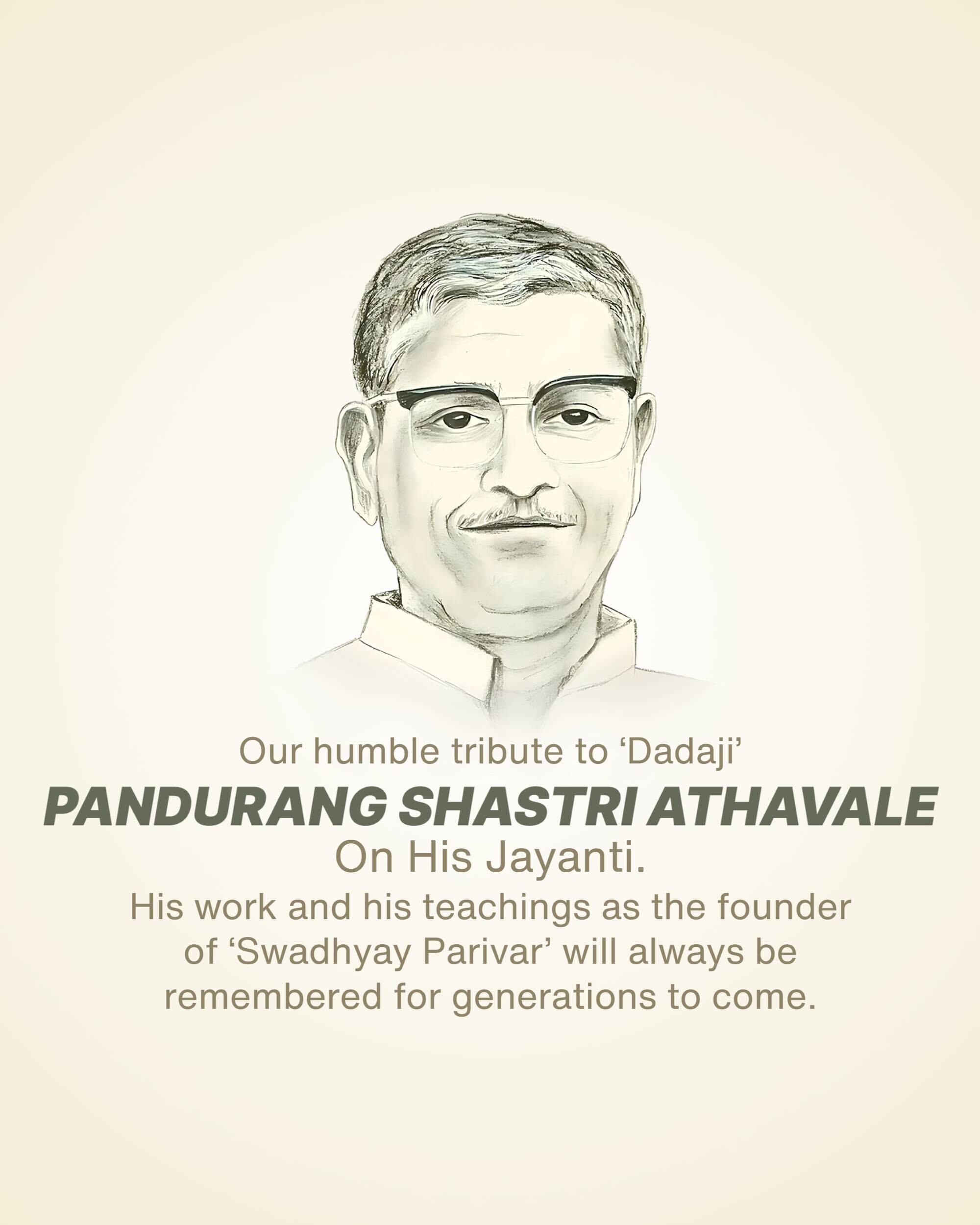 Pandurang Shastri Athavale Jayanti