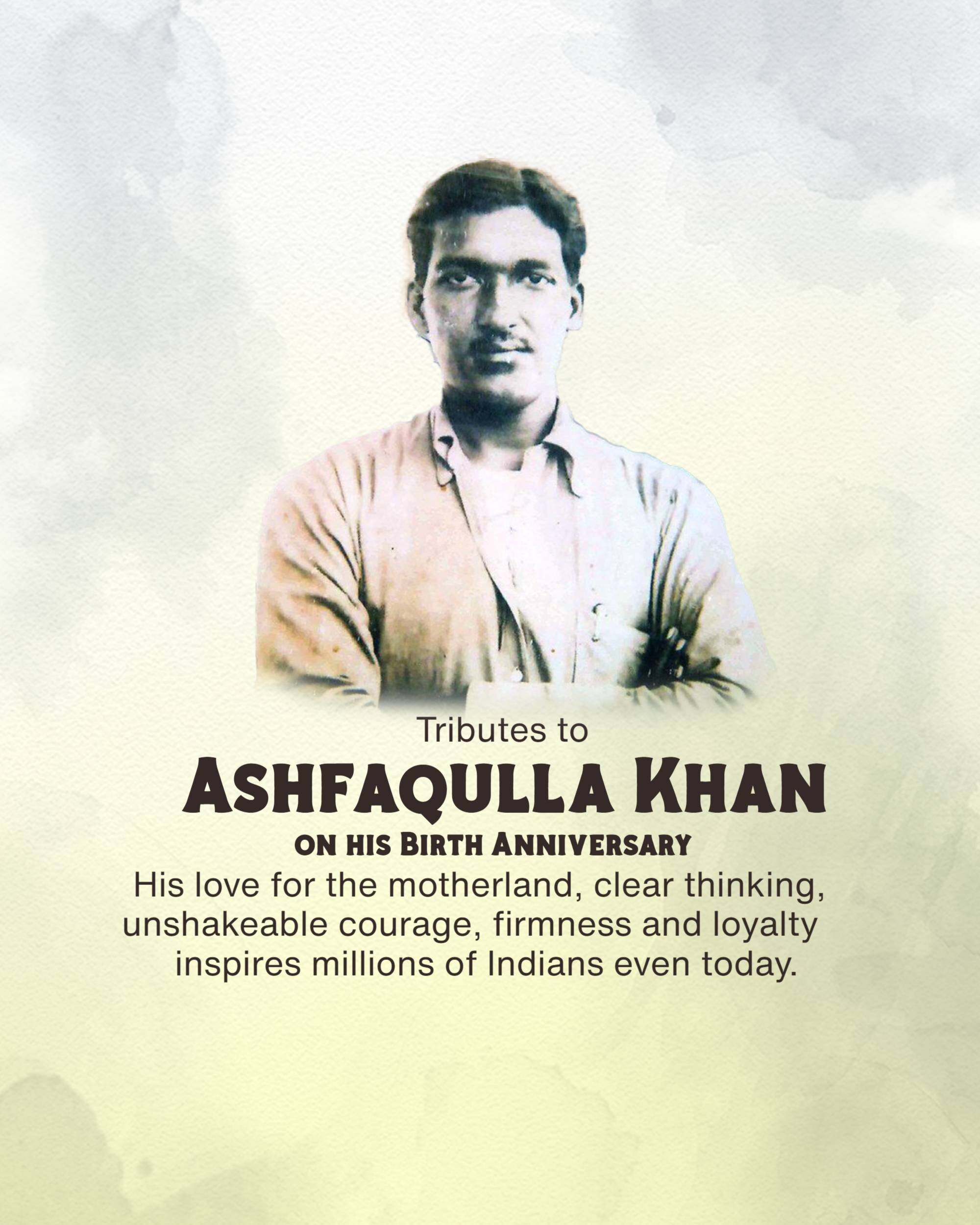 Ashfaqulla Khan Birth Anniversary