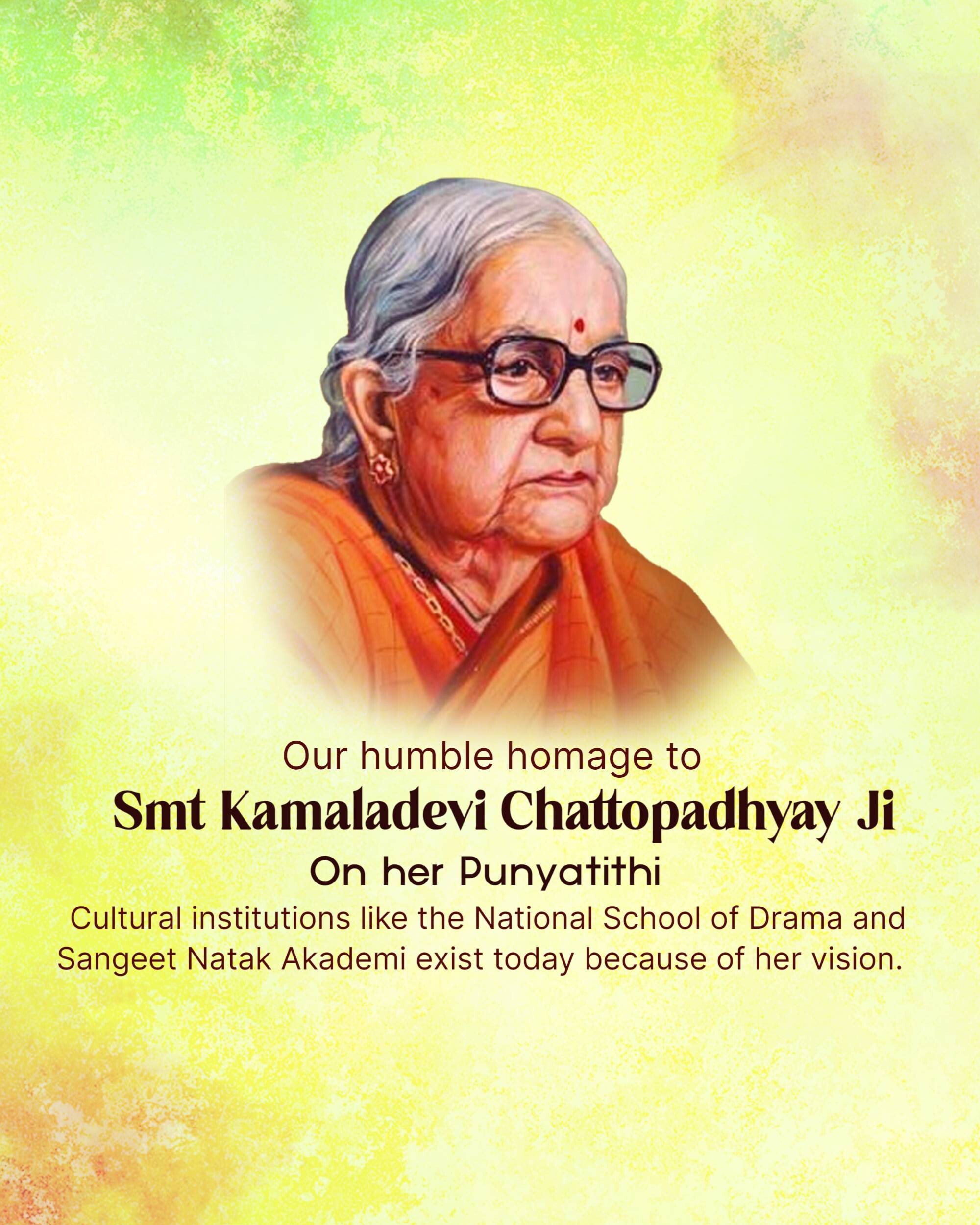 Kamaladevi Chattopadhyay Punyatithi