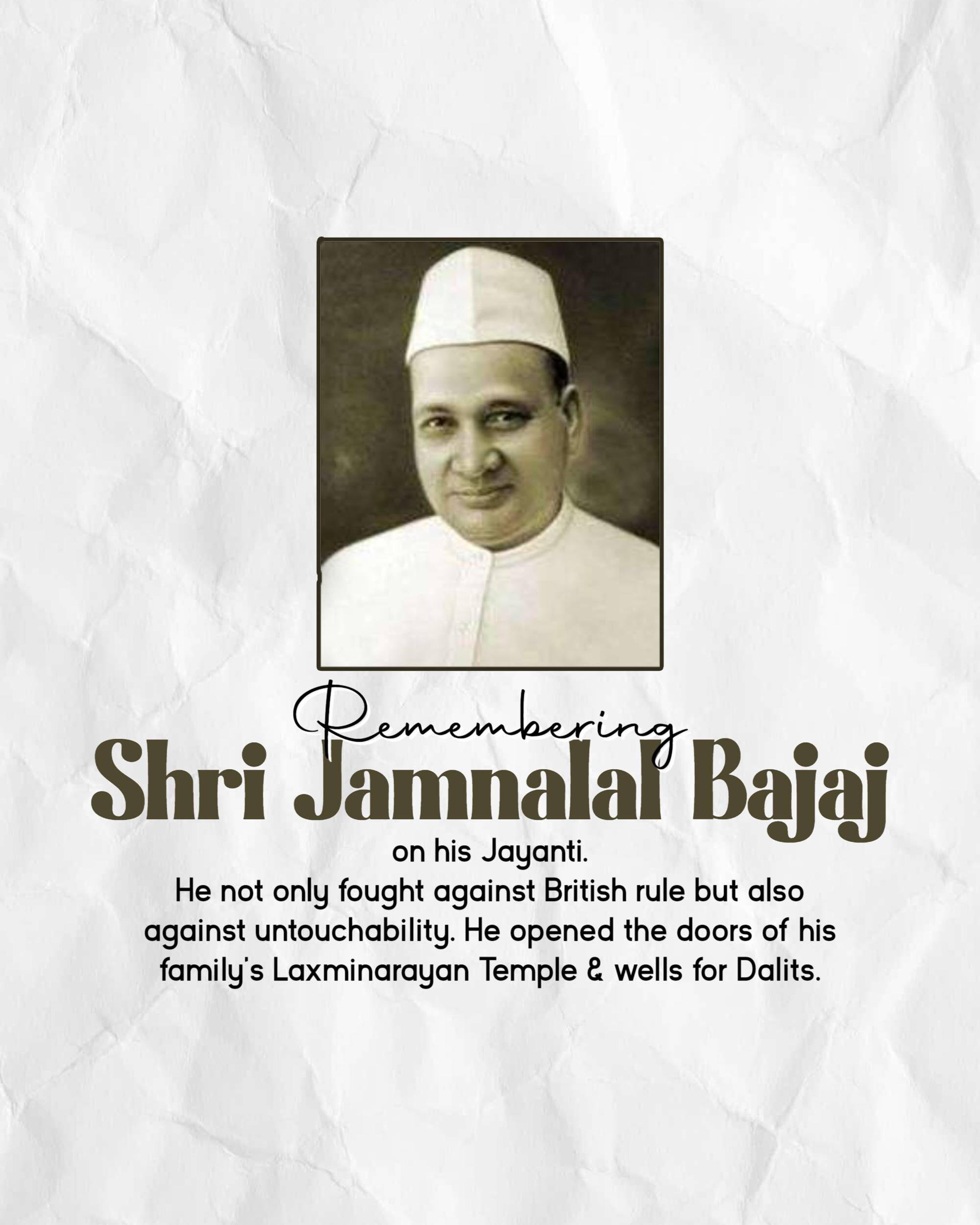 Jamnalal Bajaj Jayanti