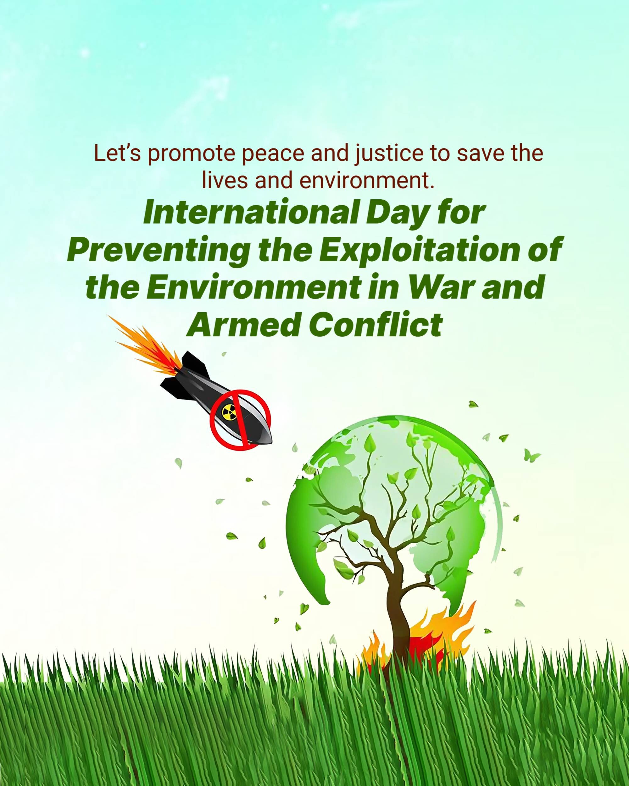 International Day for Saving Environment in War